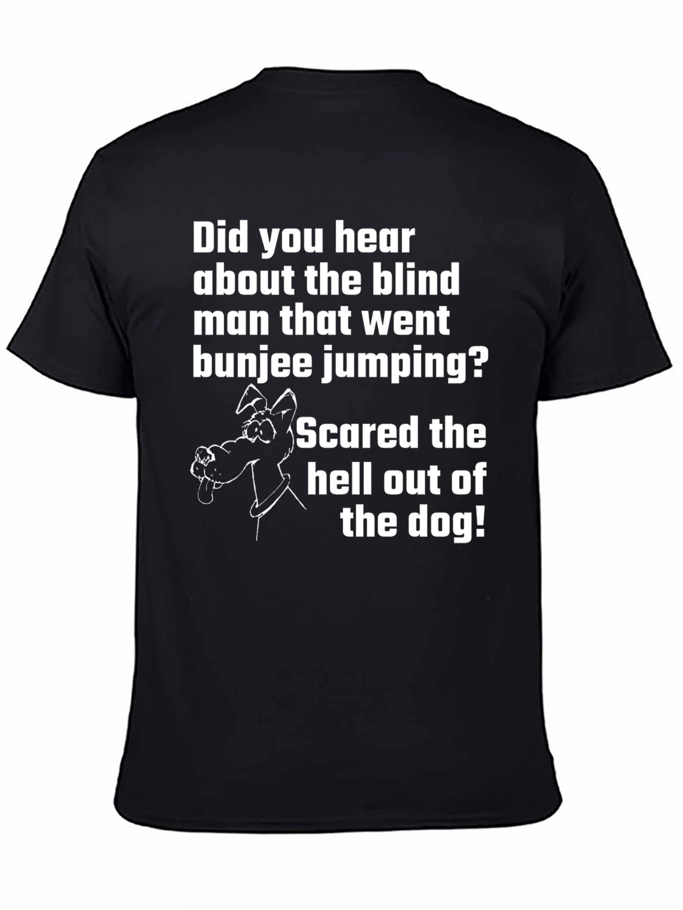 Funny Blind Bungee Jumper Dog T-Shirt