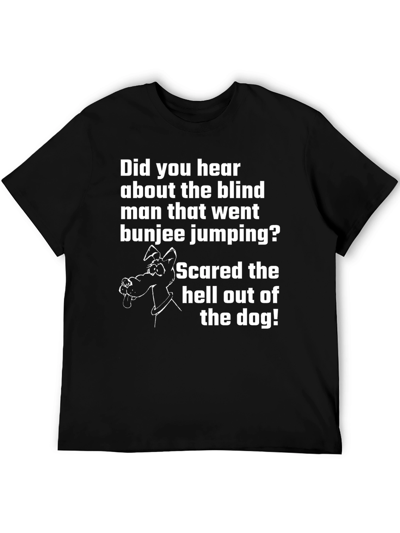 Funny Blind Bungee Jumper Dog T-Shirt