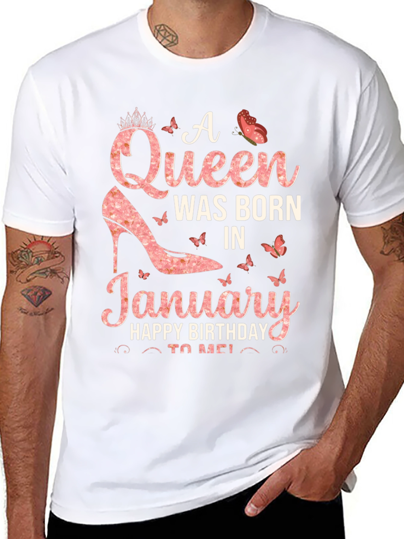 A Queen Was Born In January T-Shirt