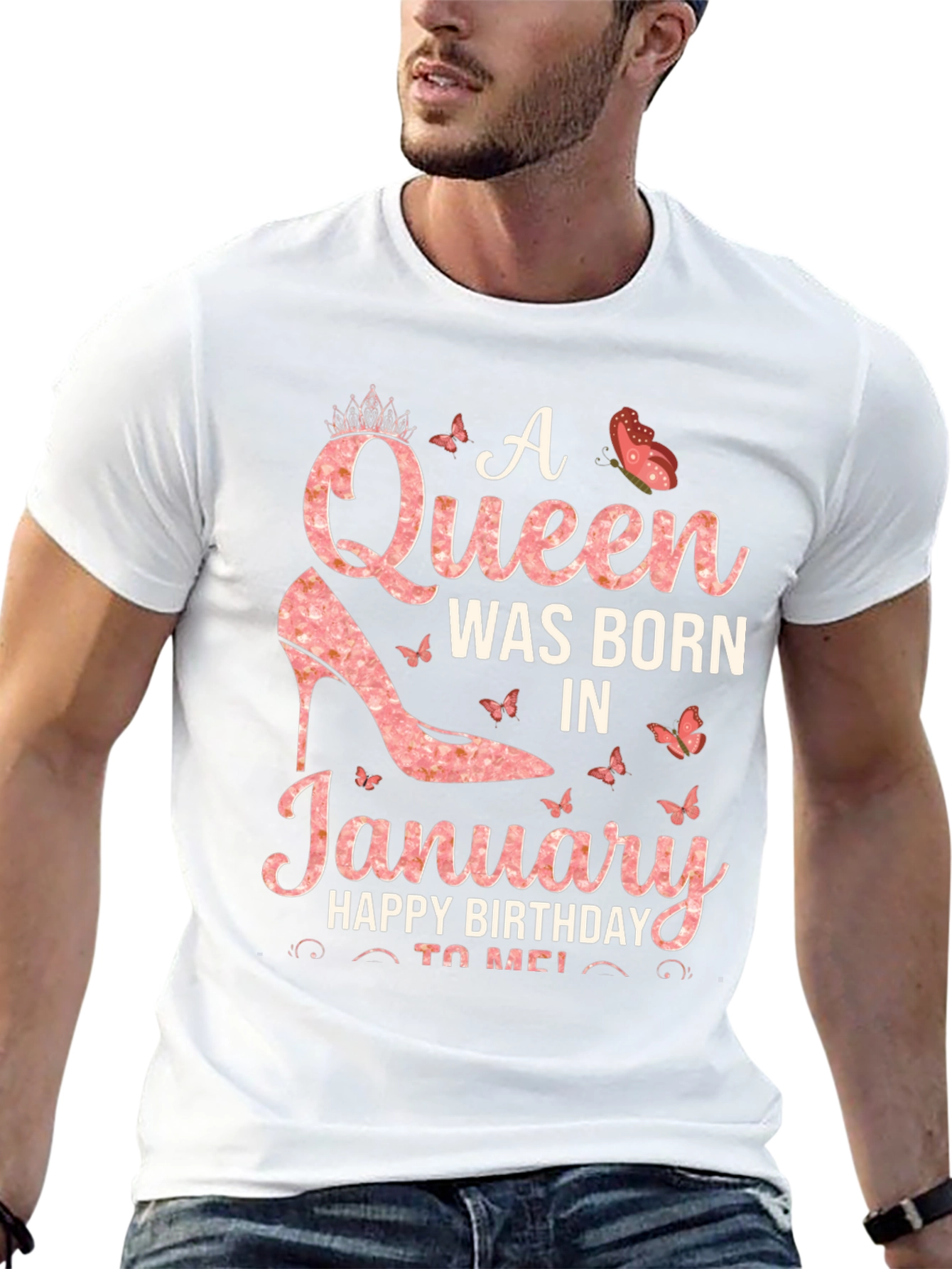 A Queen Was Born In January T-Shirt