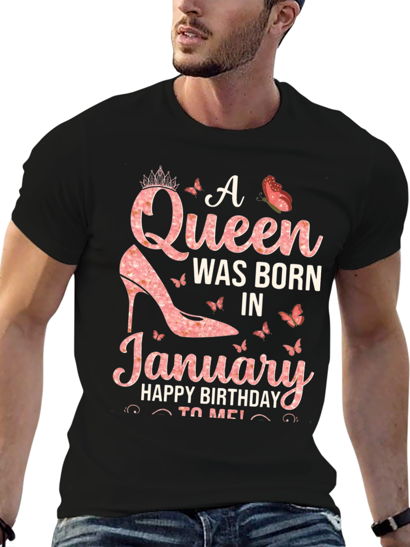 A Queen Was Born In January T-Shirt