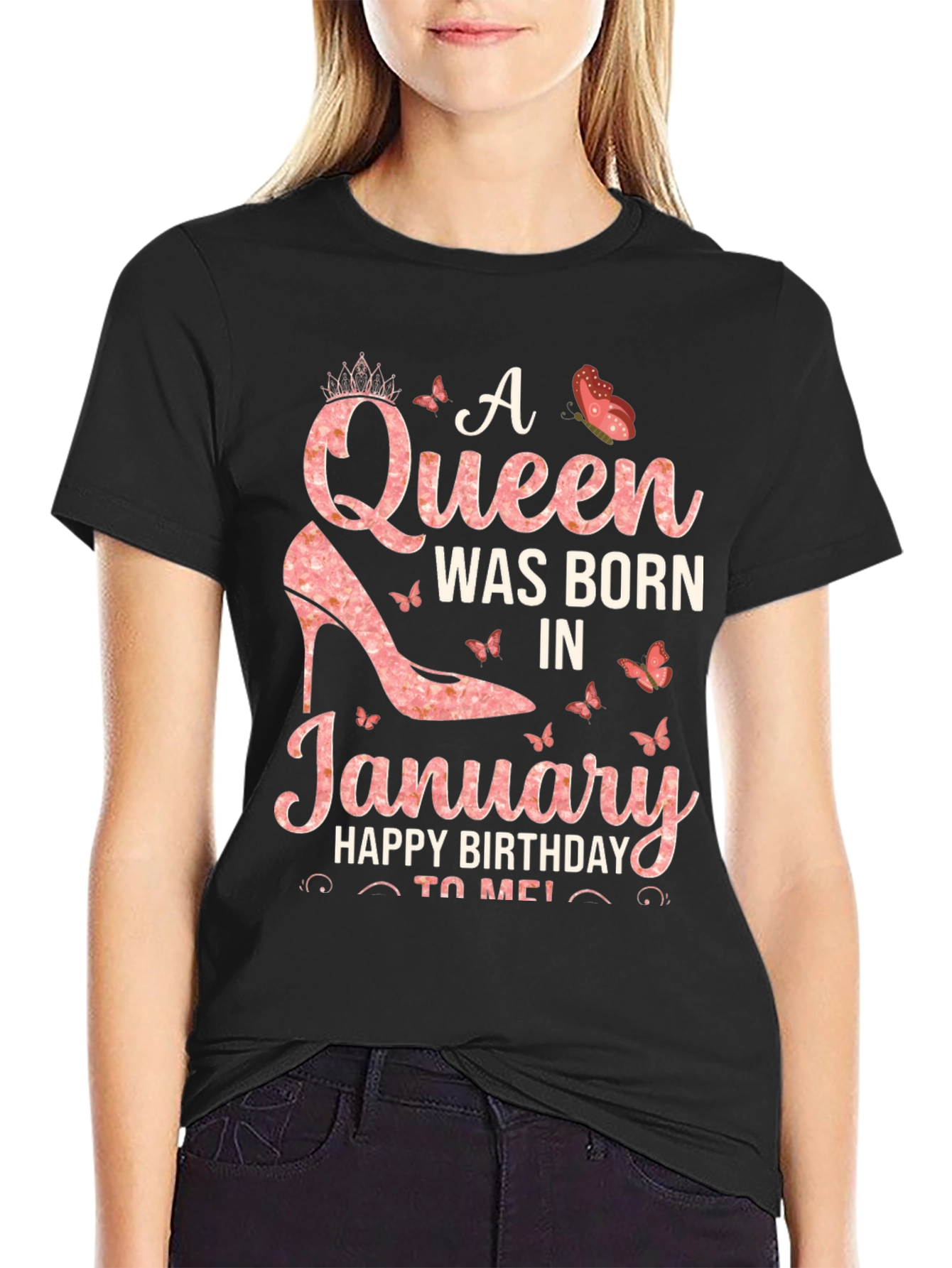 A Queen Was Born In January T-Shirt