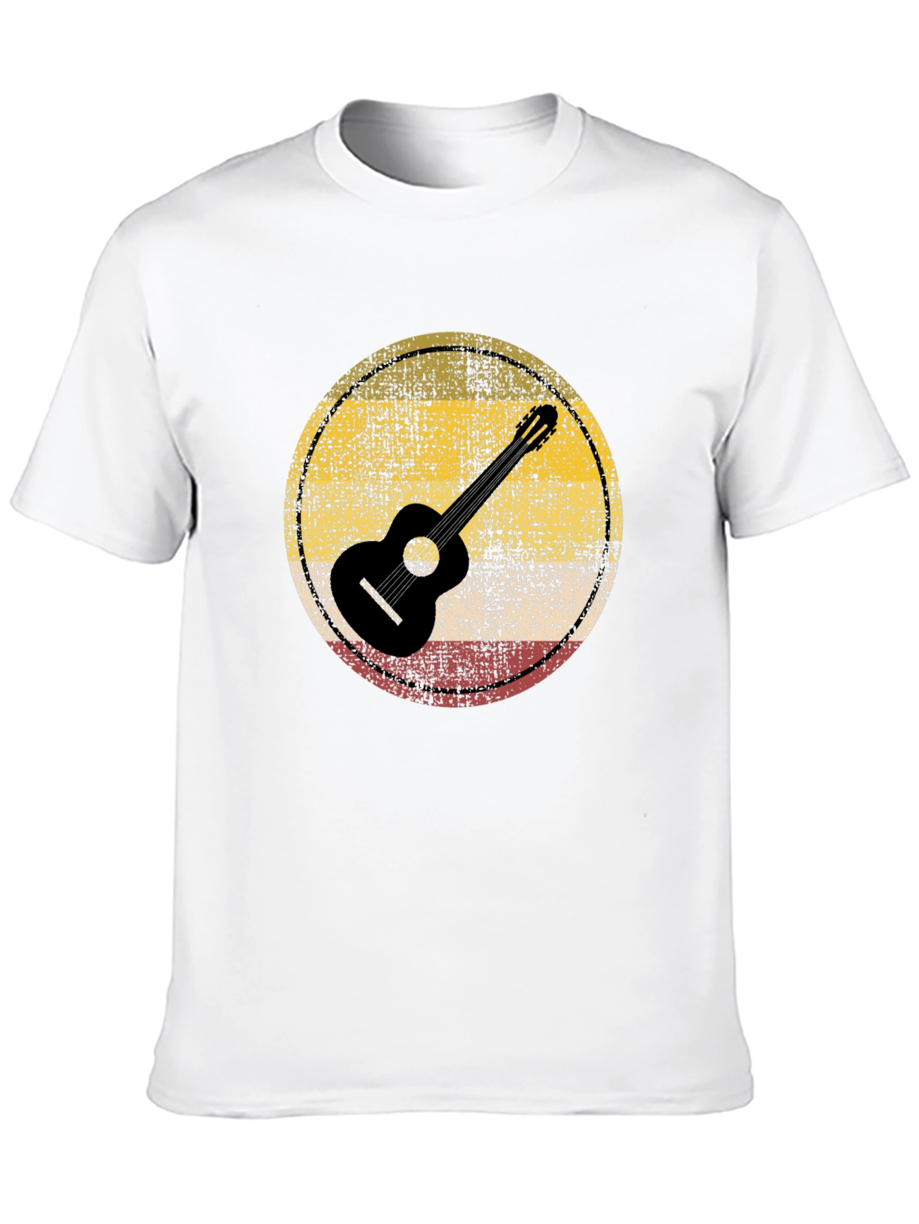 Retro Guitar Circle Graphic Tee