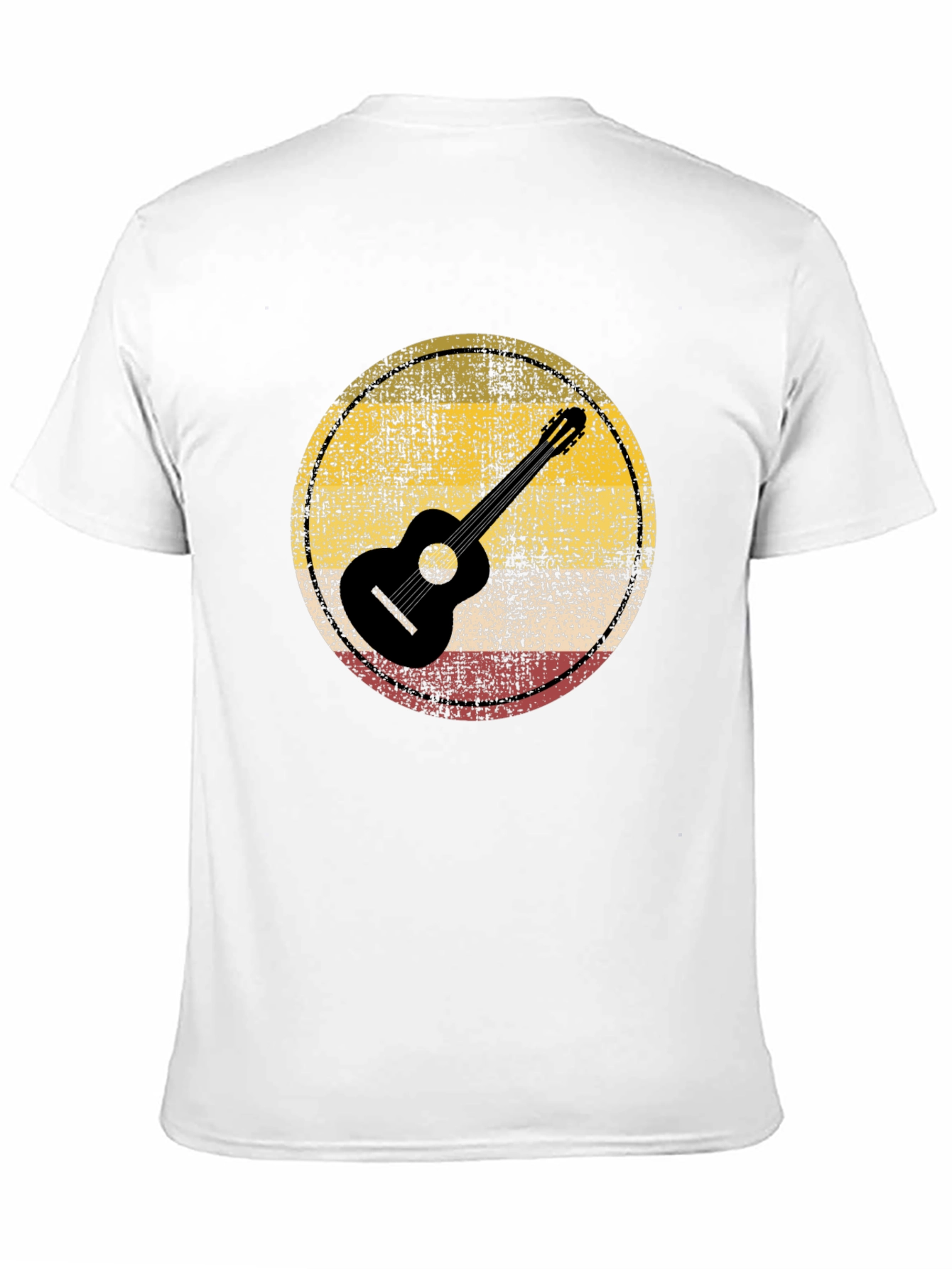 Retro Guitar Circle Graphic Tee