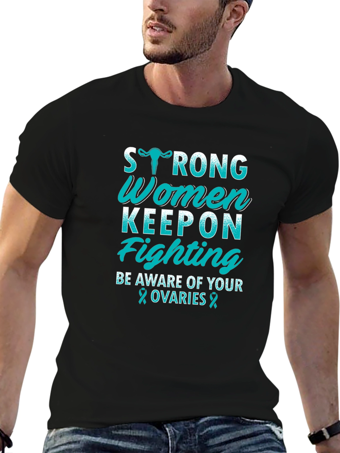 Strong Women Keep On Fighting Awareness T-Shirt