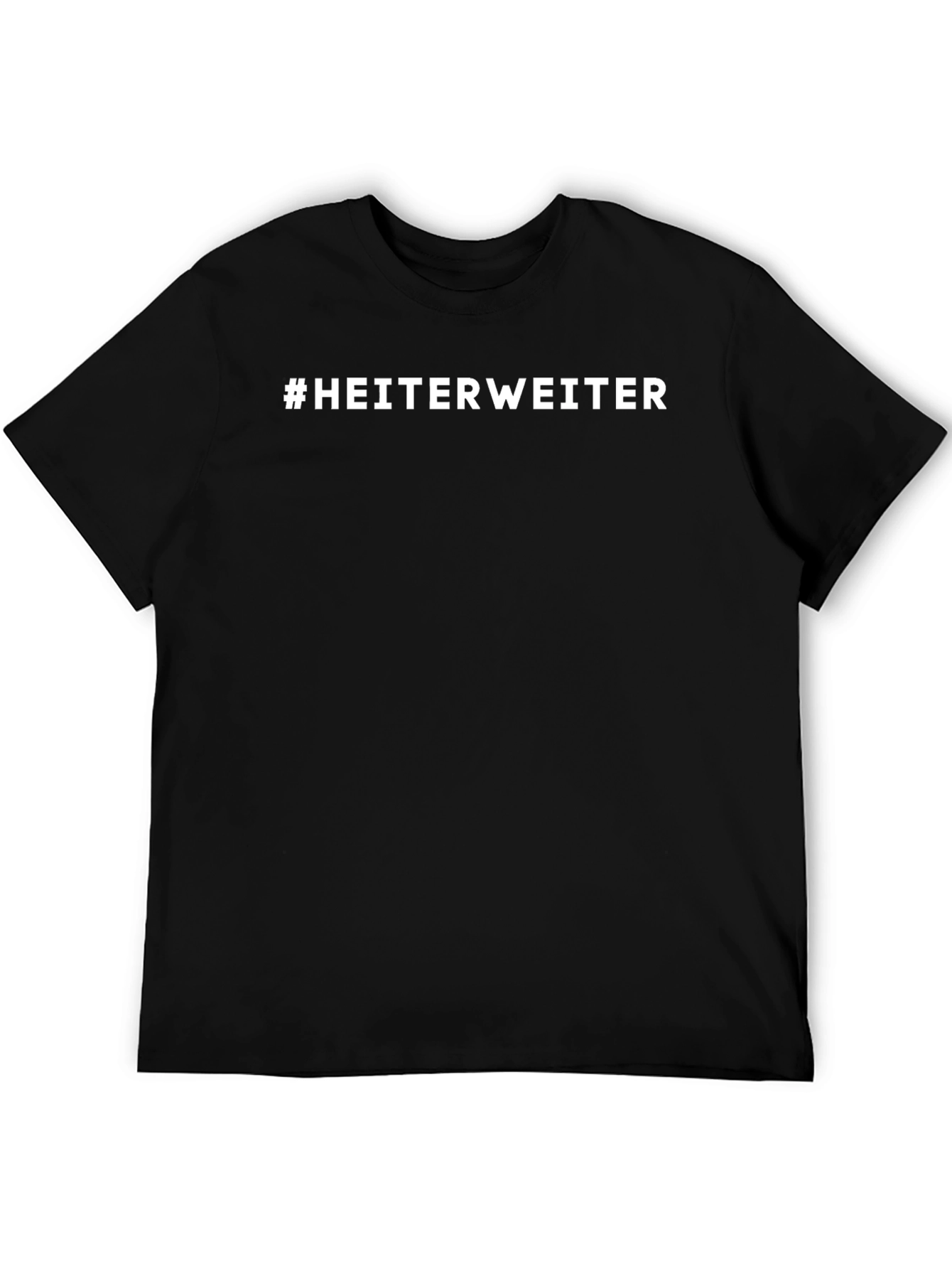 #HEITERWEITER T-Shirt - Stylish Black Tee