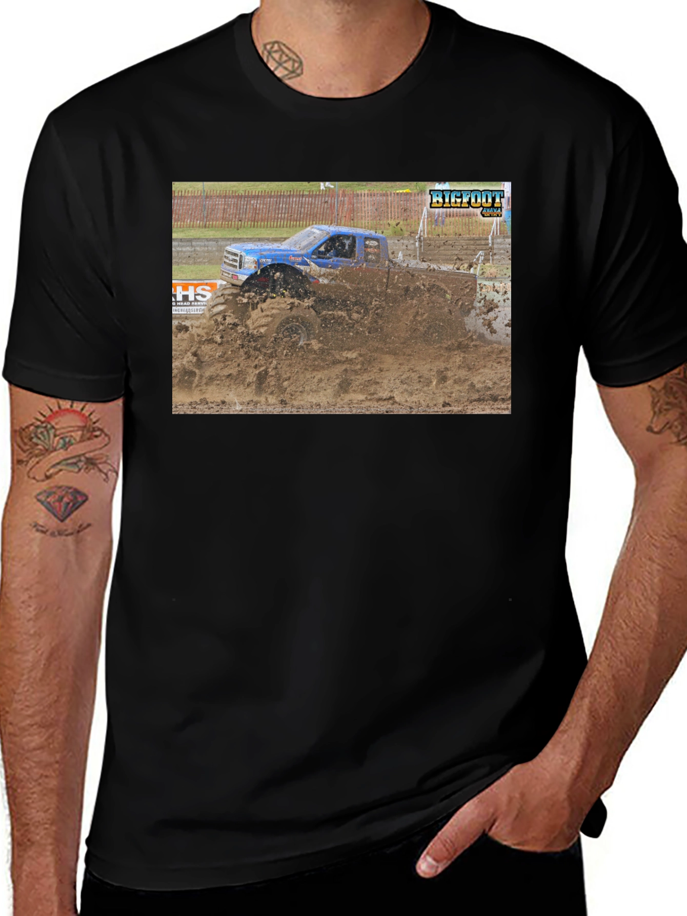 Mud Bogging Truck Graphic T-Shirt
