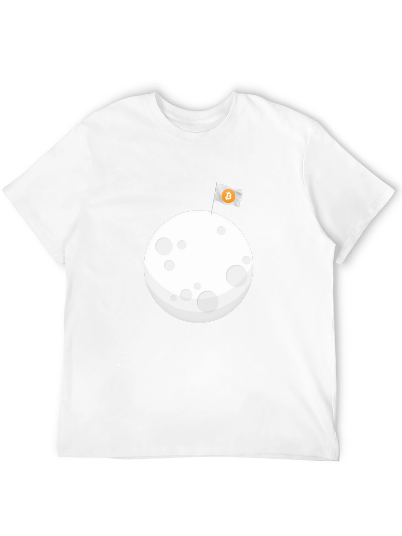 Bitcoin Moon Landing T-Shirt - Crypto Space Tee