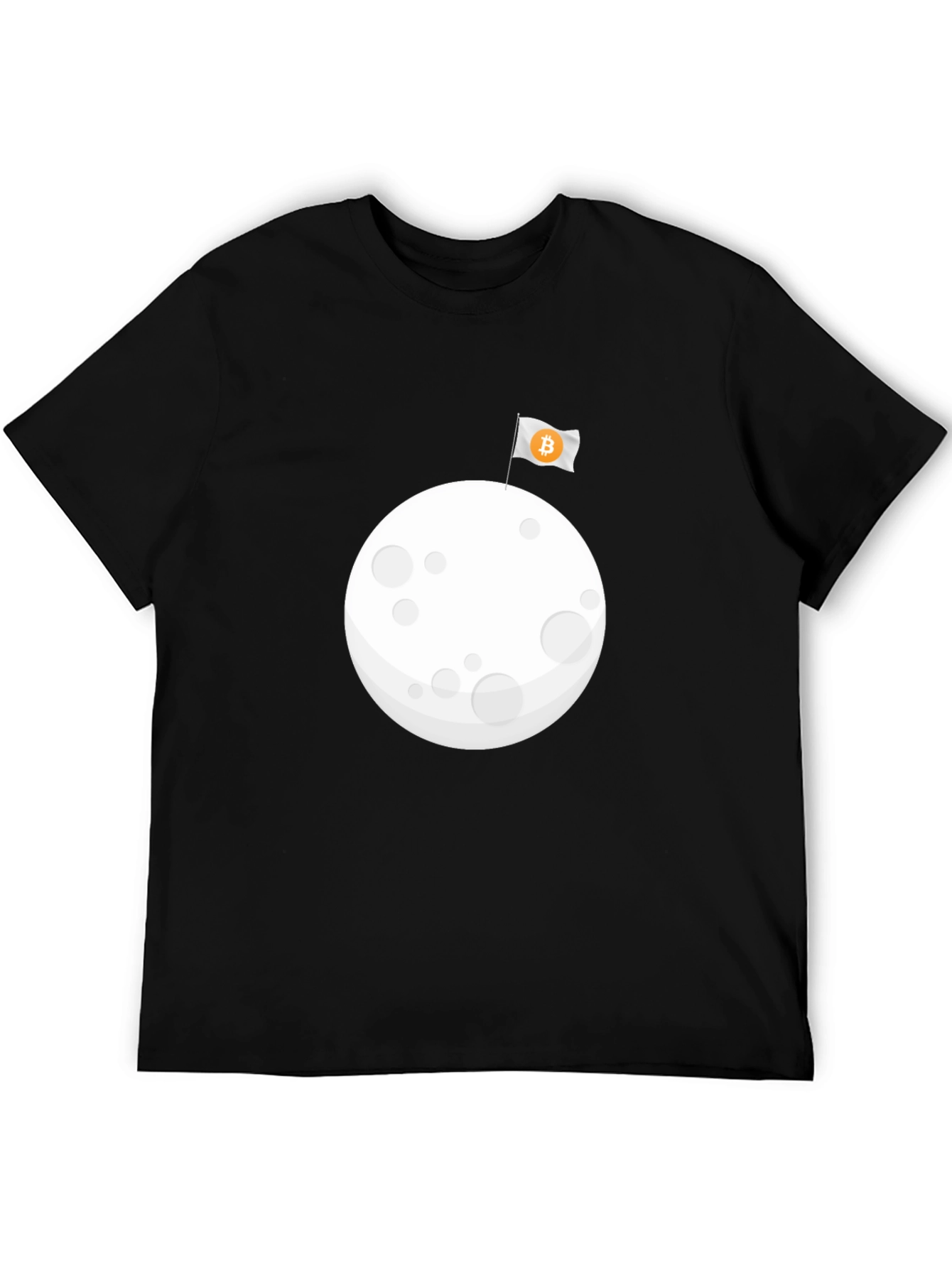 Bitcoin Moon Landing T-Shirt - Crypto Space Tee