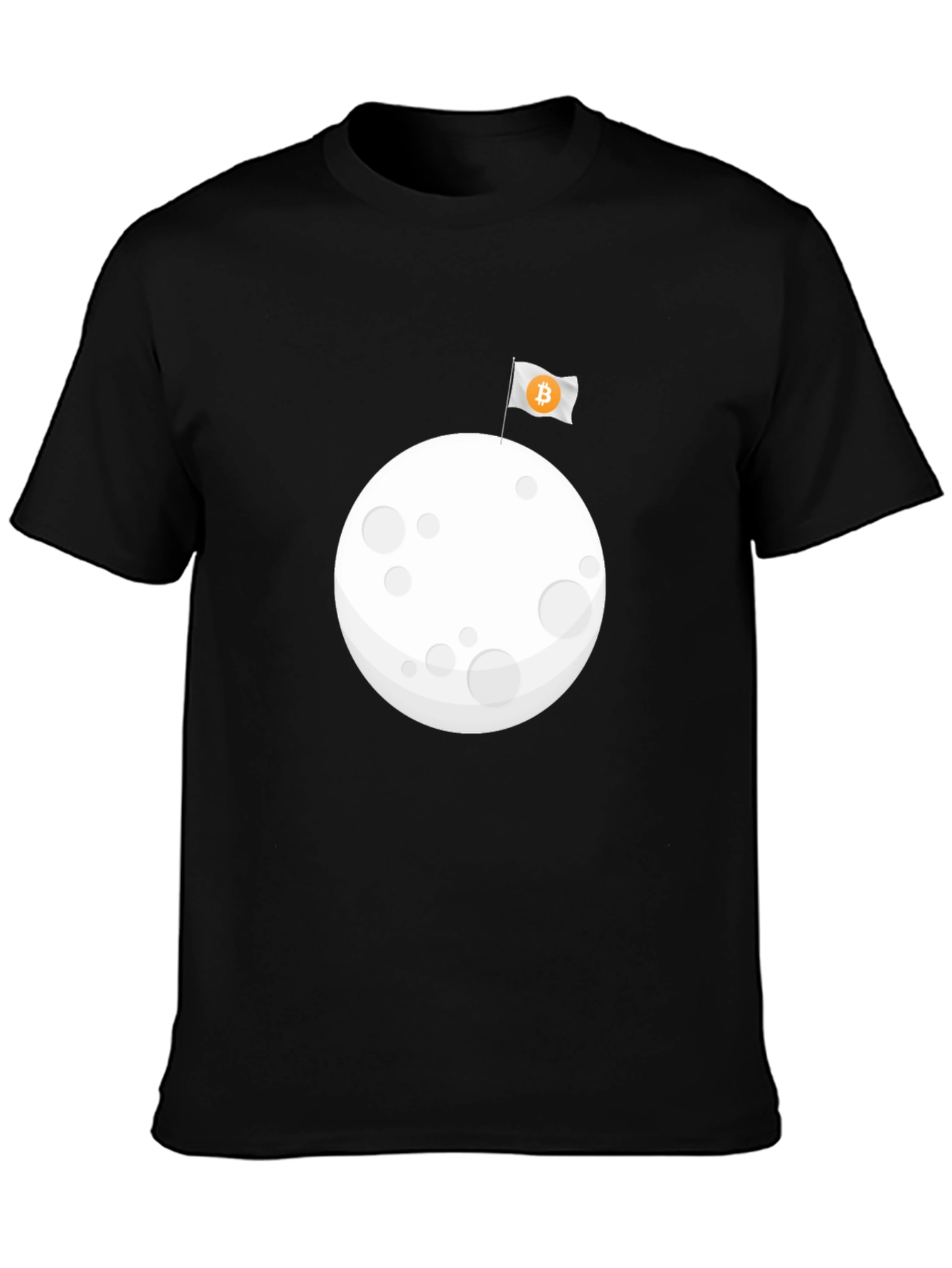 Bitcoin Moon Landing T-Shirt - Crypto Space Tee