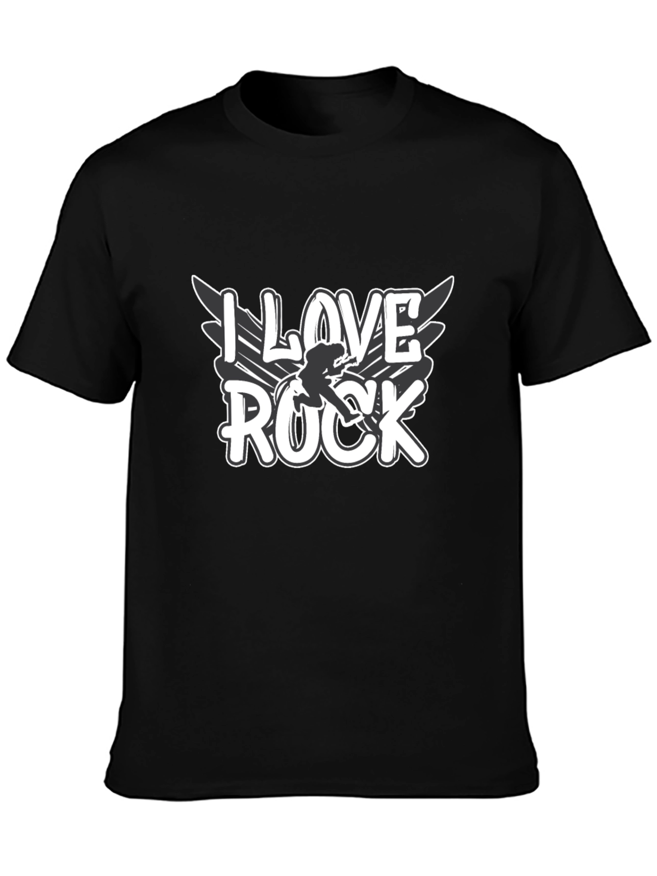 I Love Rock Music Graphic T-Shirt