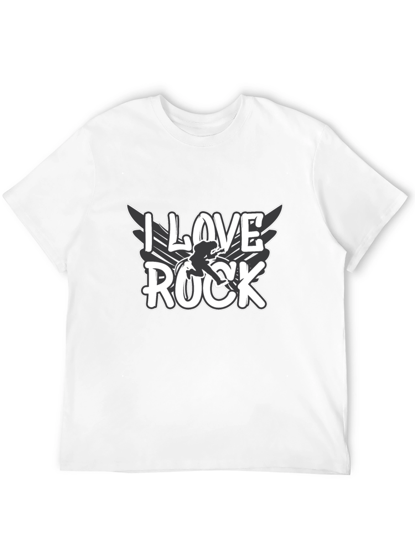 I Love Rock Music Graphic T-Shirt