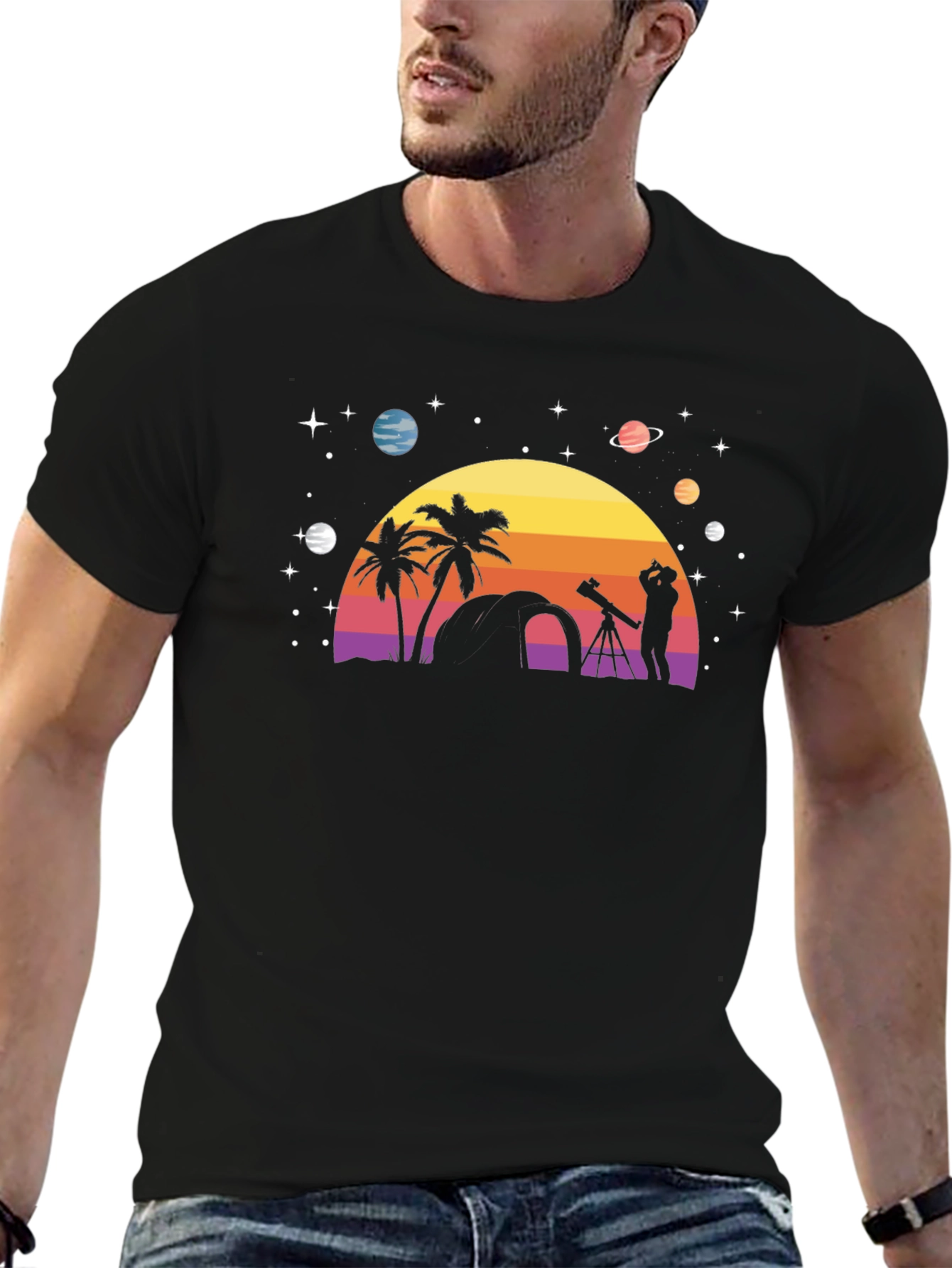 Starry Night Astronomy Tee