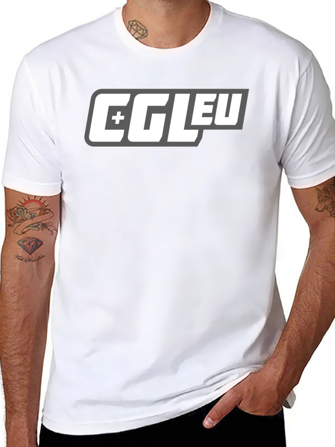 CGLEU Graphic Print Black T-Shirt
