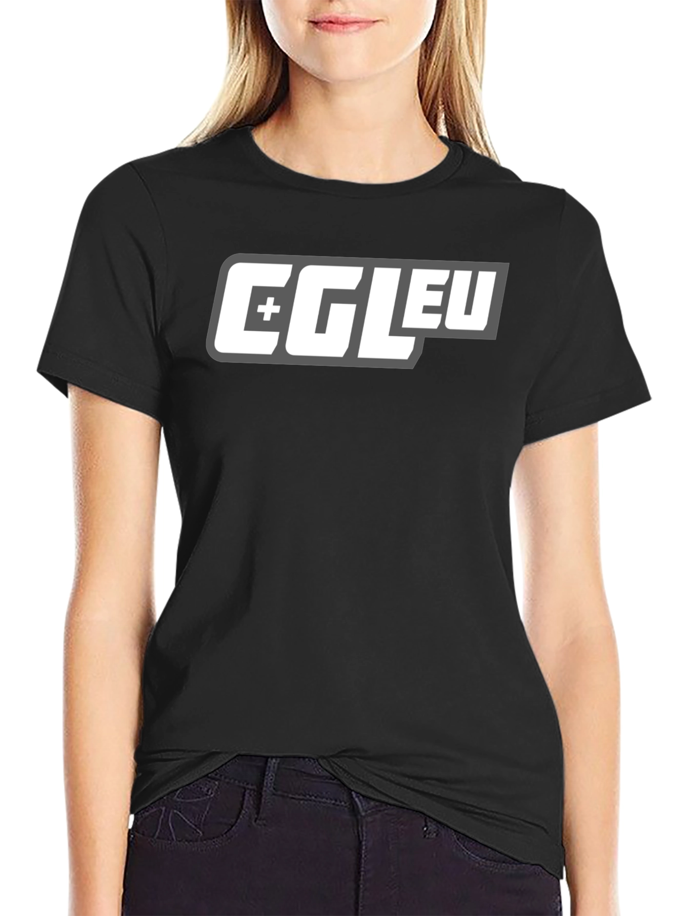 CGLEU Graphic Print Black T-Shirt