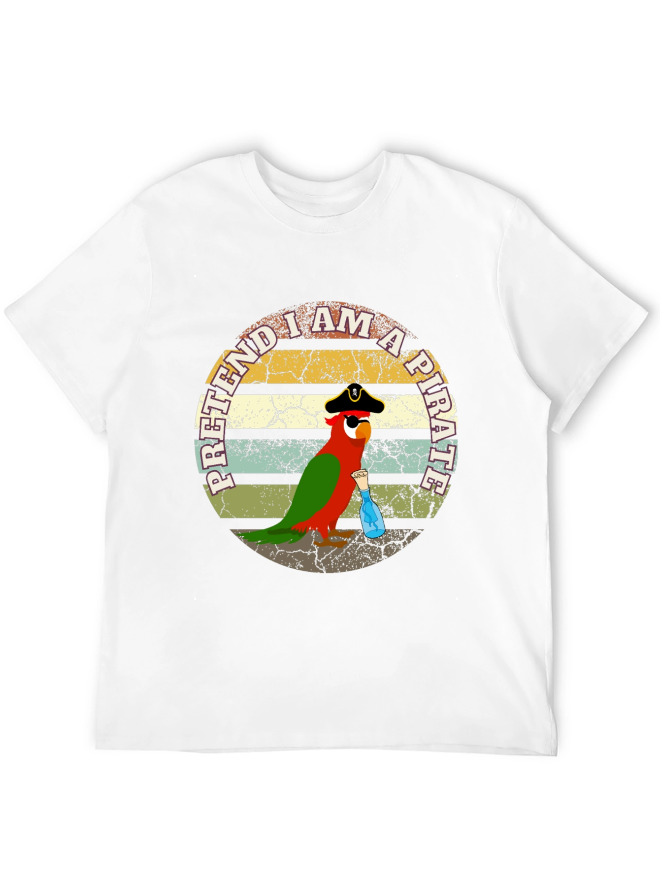 Pretend I Am A Pirate Parrot Funny T-Shirt