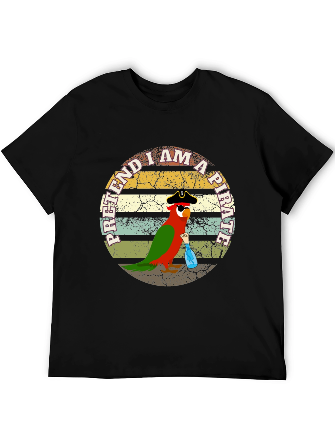 Pretend I Am A Pirate Parrot Funny T-Shirt