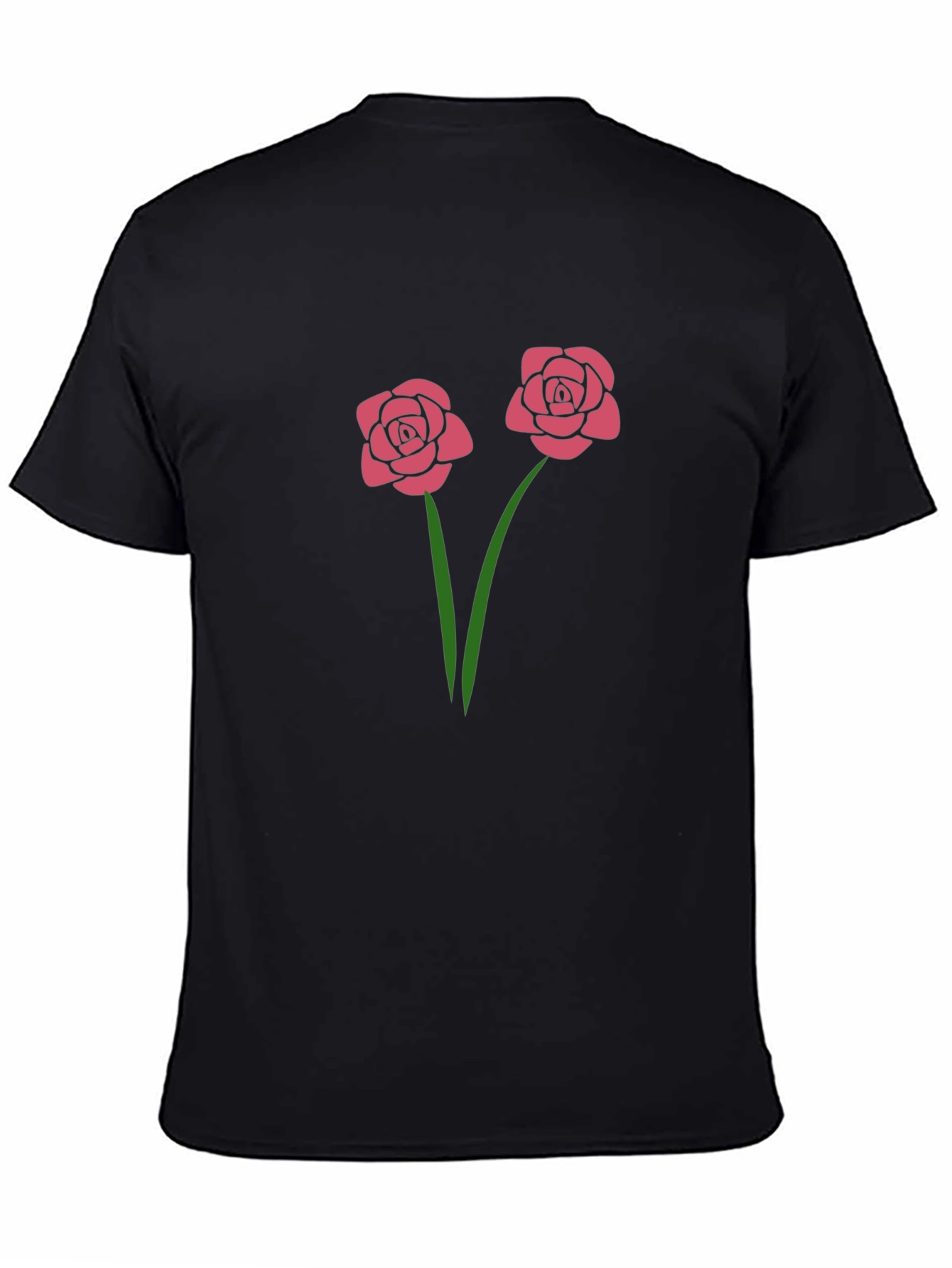 Floral Rose Graphic T-Shirt - Casual Style