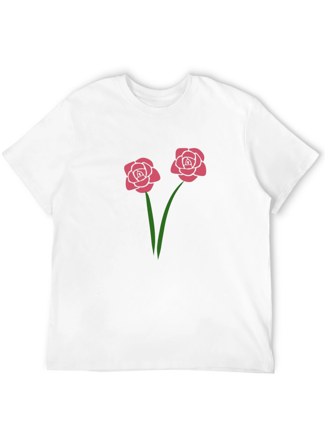 Floral Rose Graphic T-Shirt - Casual Style