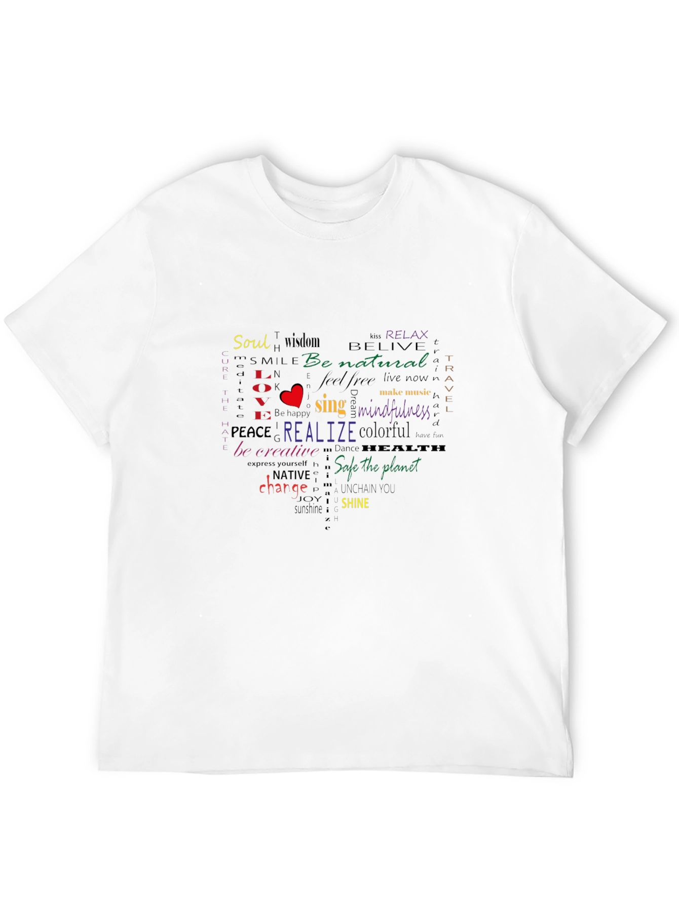 Heart Word Art Graphic T-Shirt