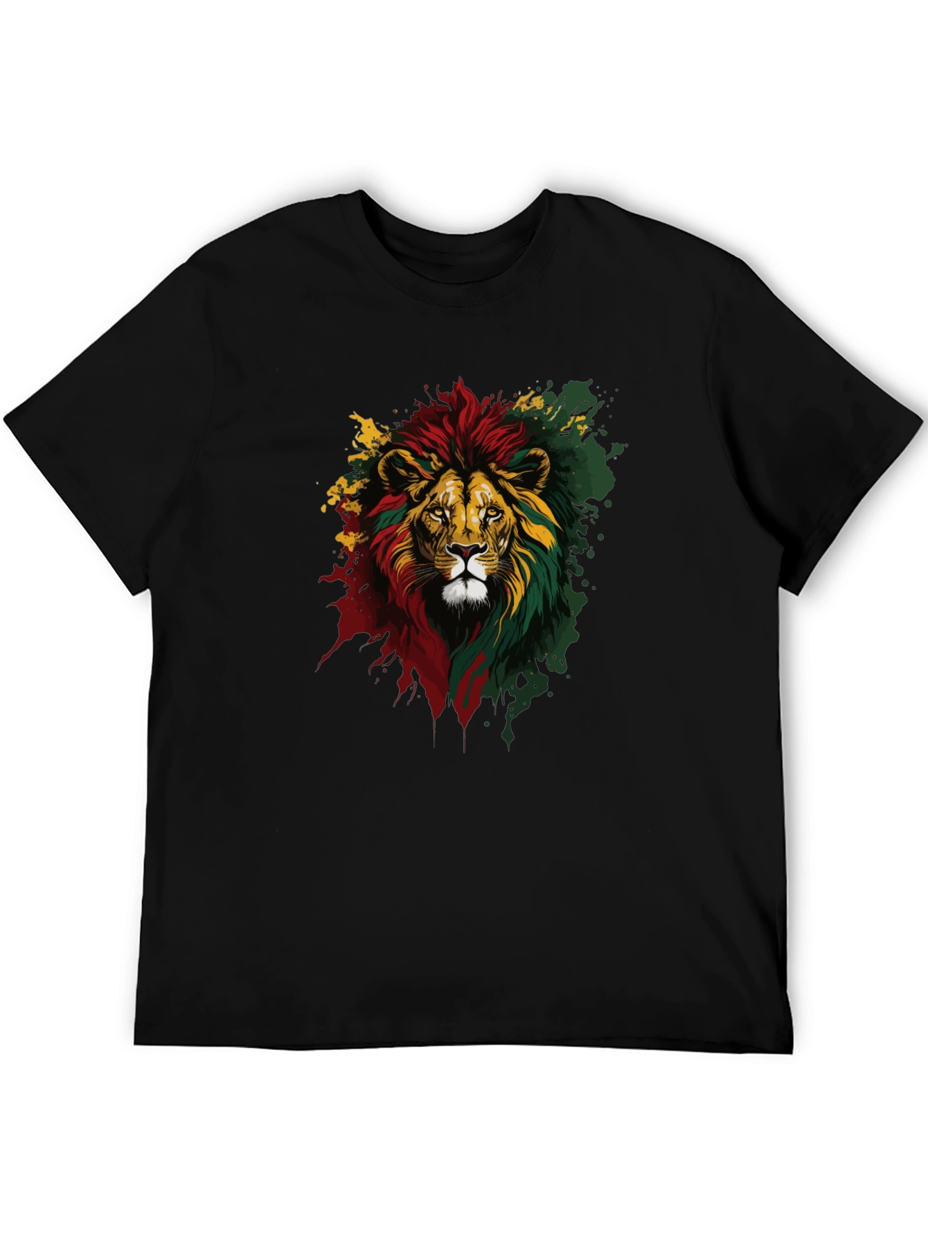 Rasta Lion Graphic Tee - Reggae Vibes