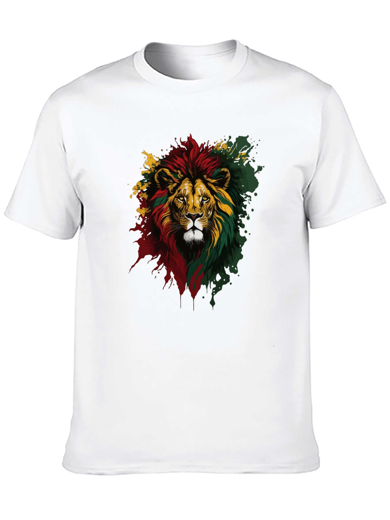 Rasta Lion Graphic Tee - Reggae Vibes