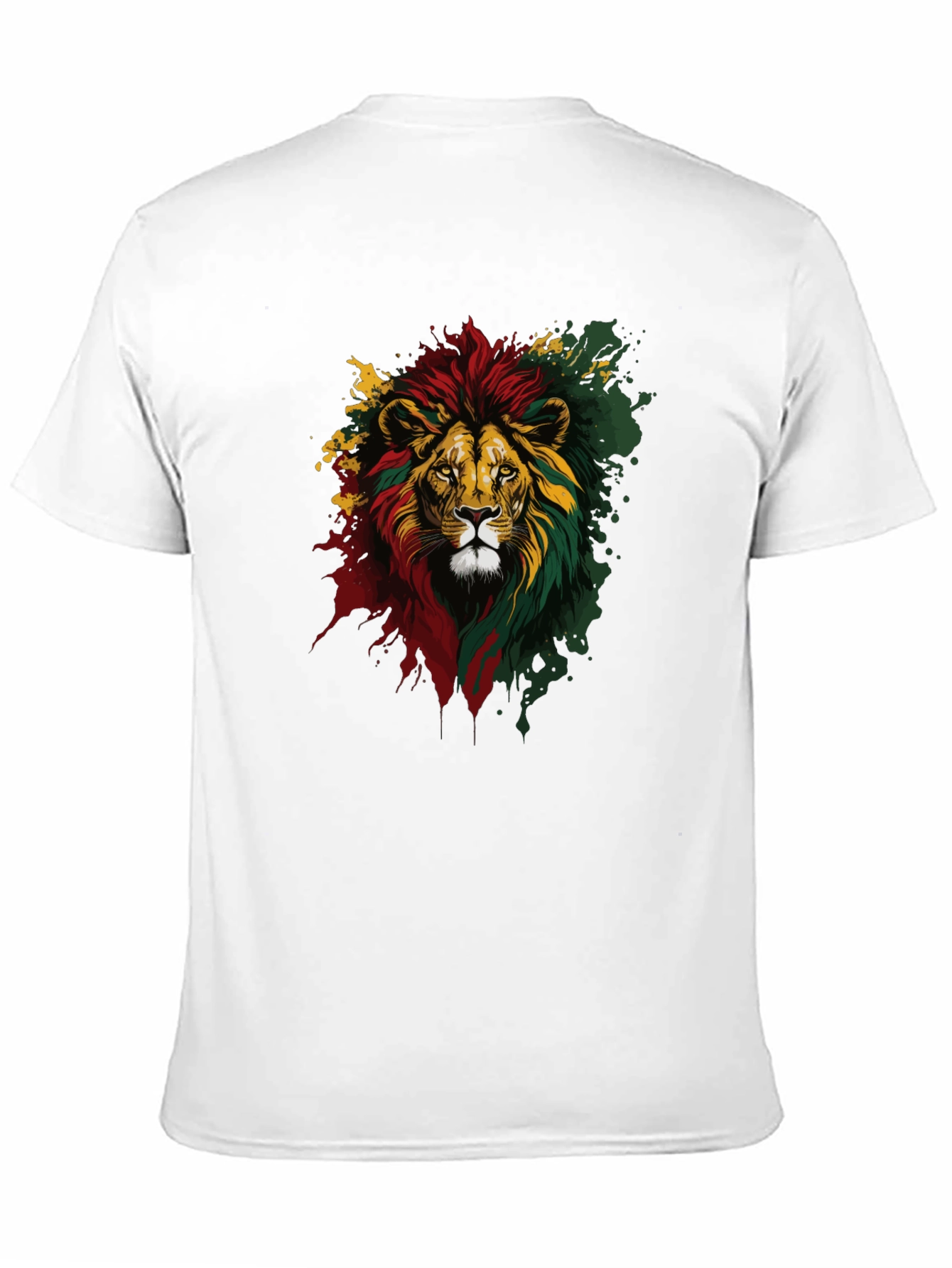 Rasta Lion Graphic Tee - Reggae Vibes