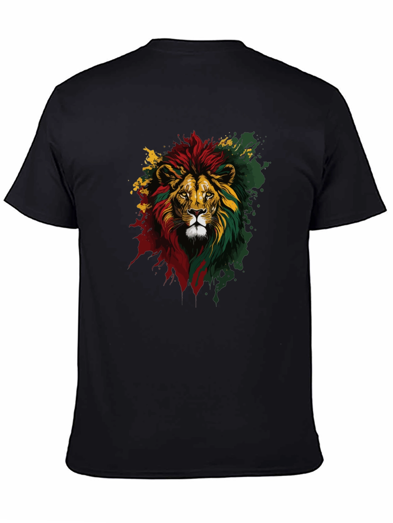 Rasta Lion Graphic Tee - Reggae Vibes
