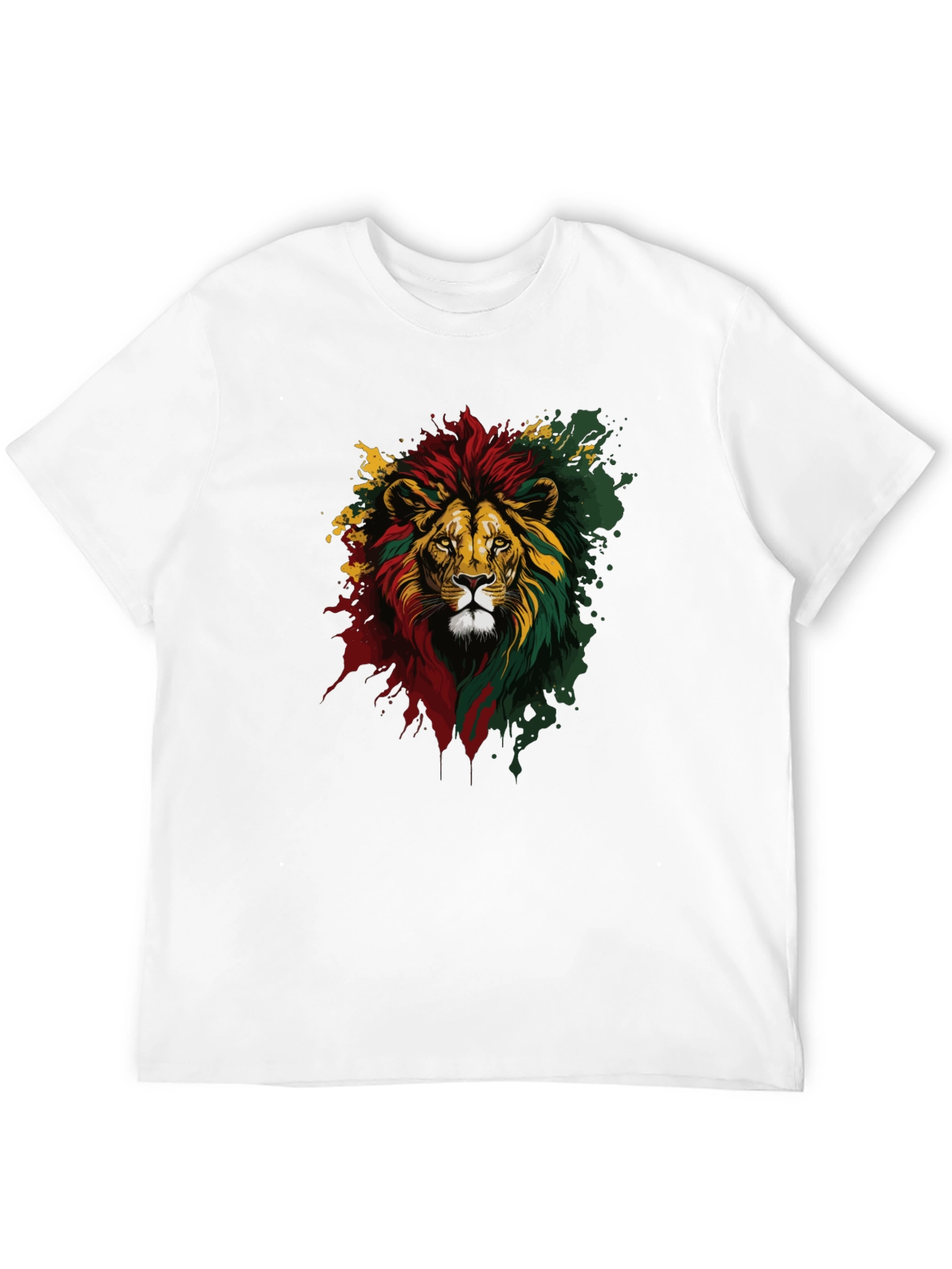 Rasta Lion Graphic Tee - Reggae Vibes