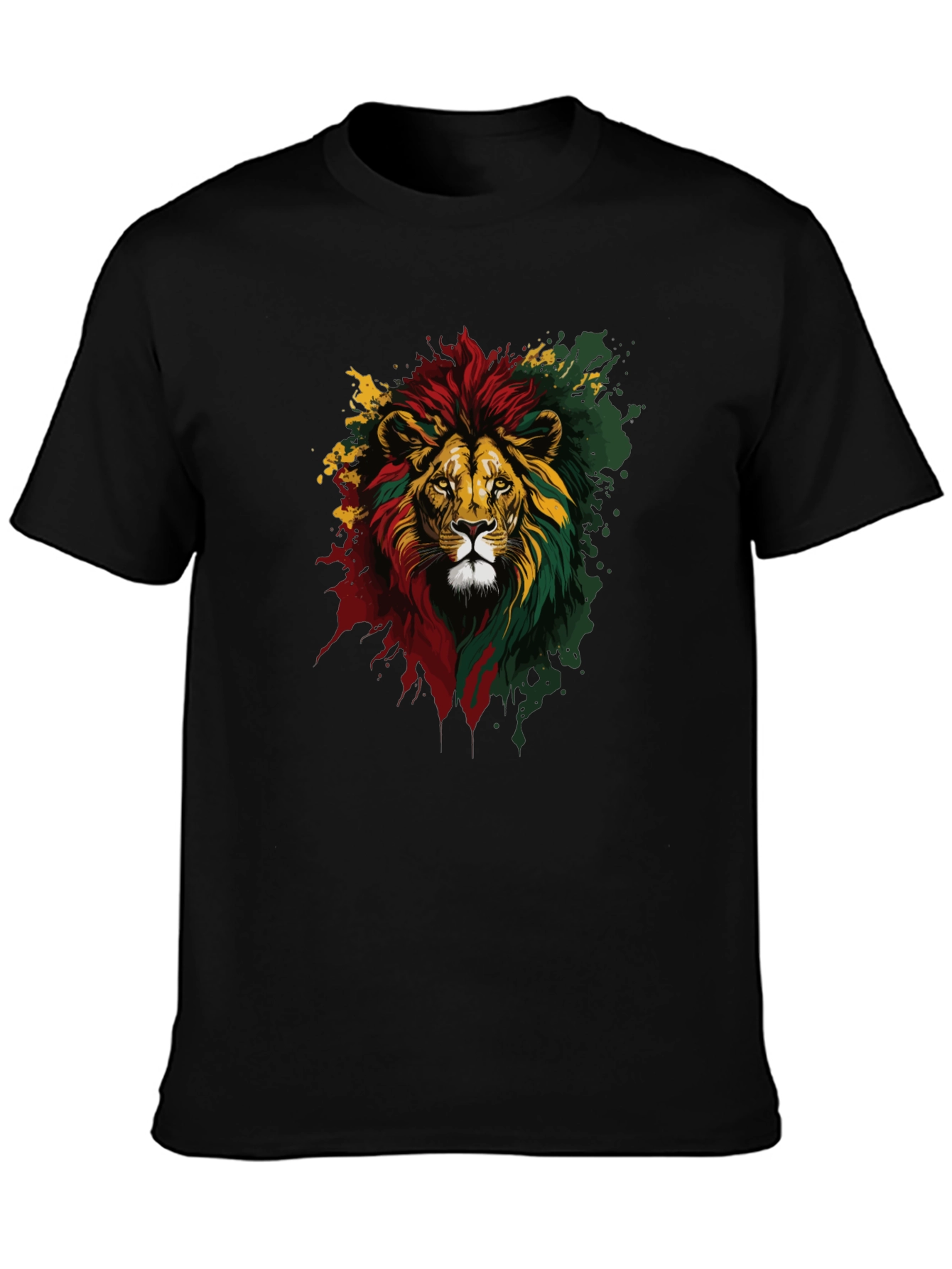 Rasta Lion Graphic Tee - Reggae Vibes
