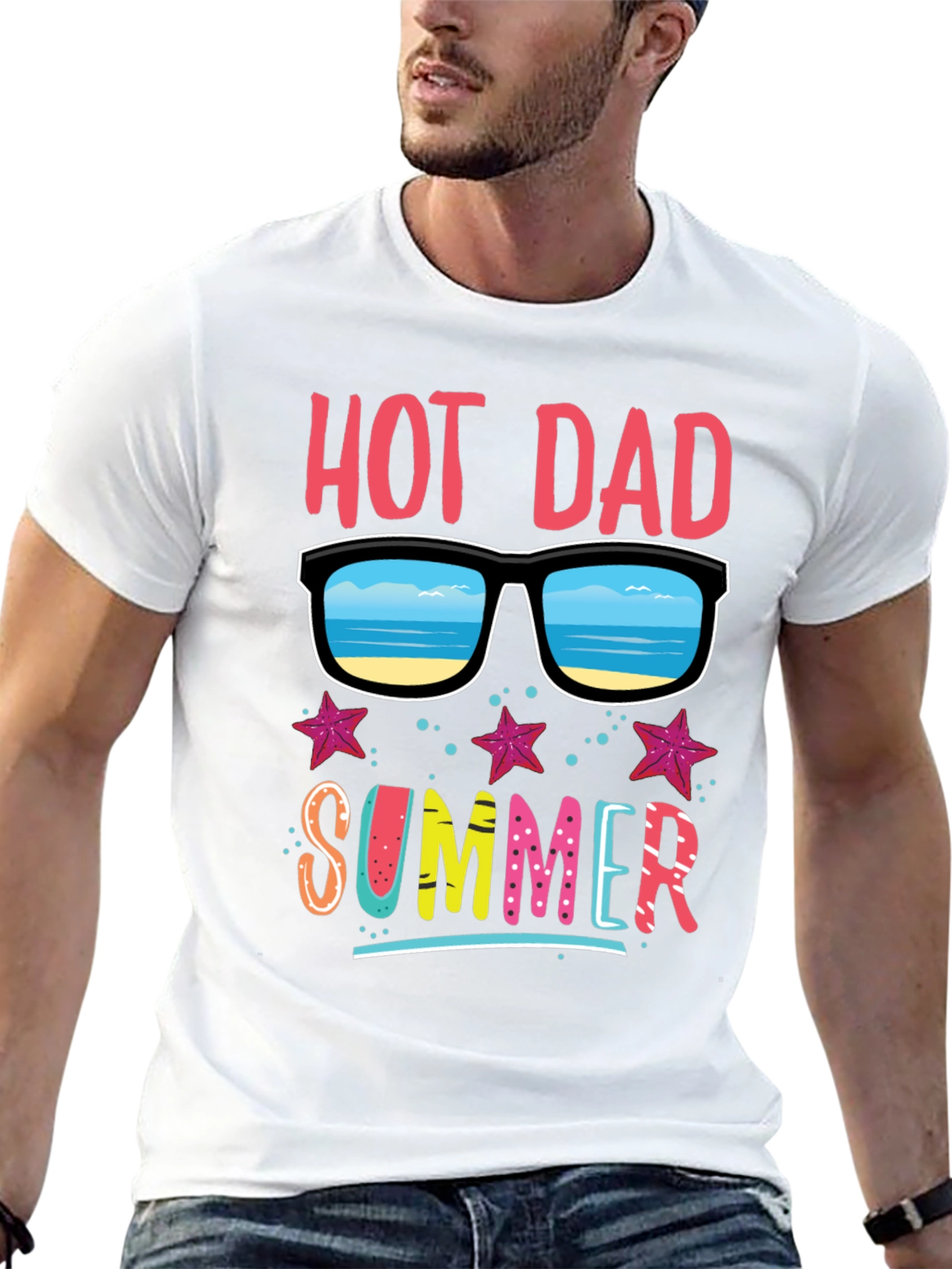 Hot Dad Summer Graphic T-Shirt
