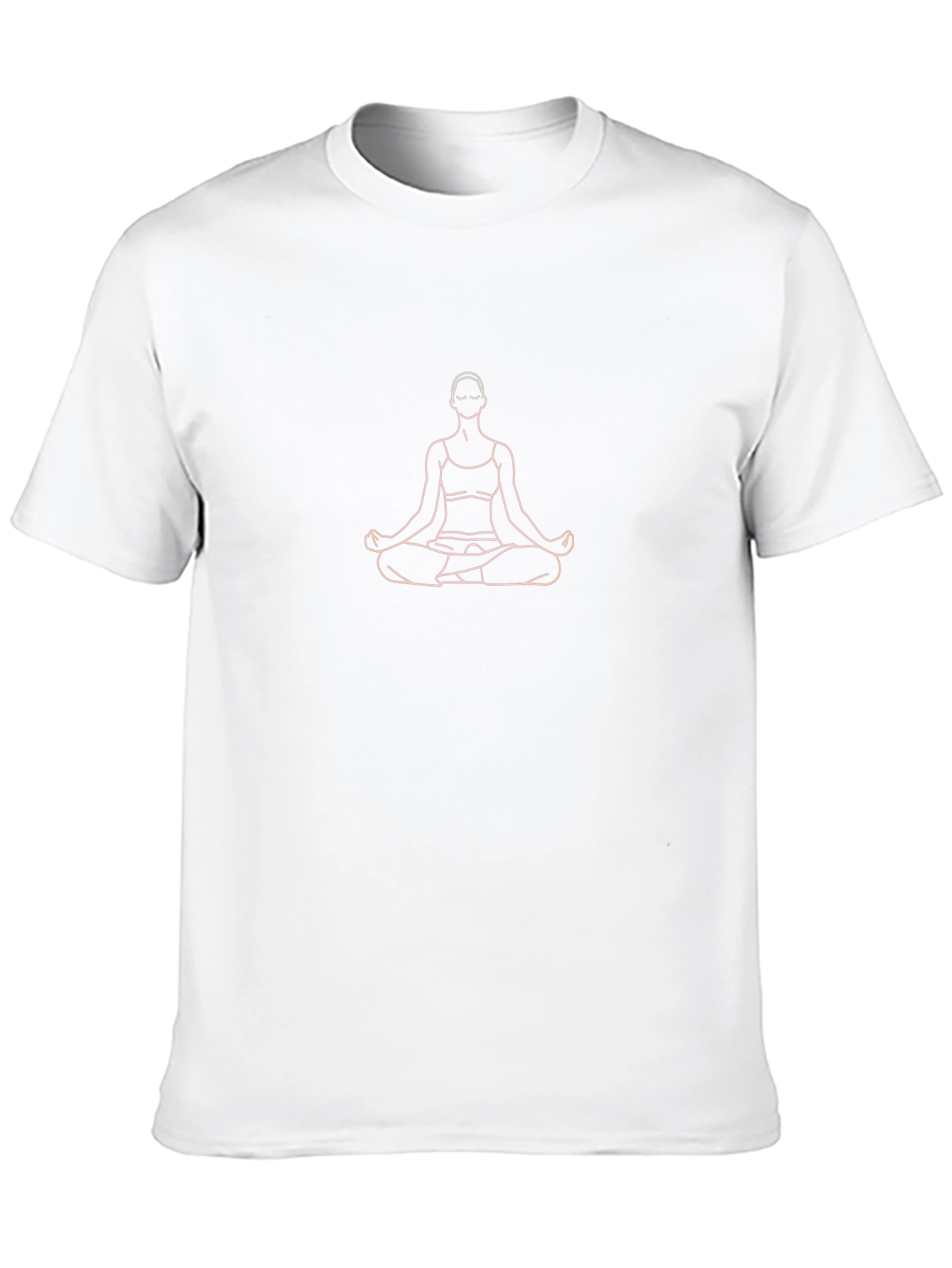 Meditative Pose Graphic Black T-Shirt