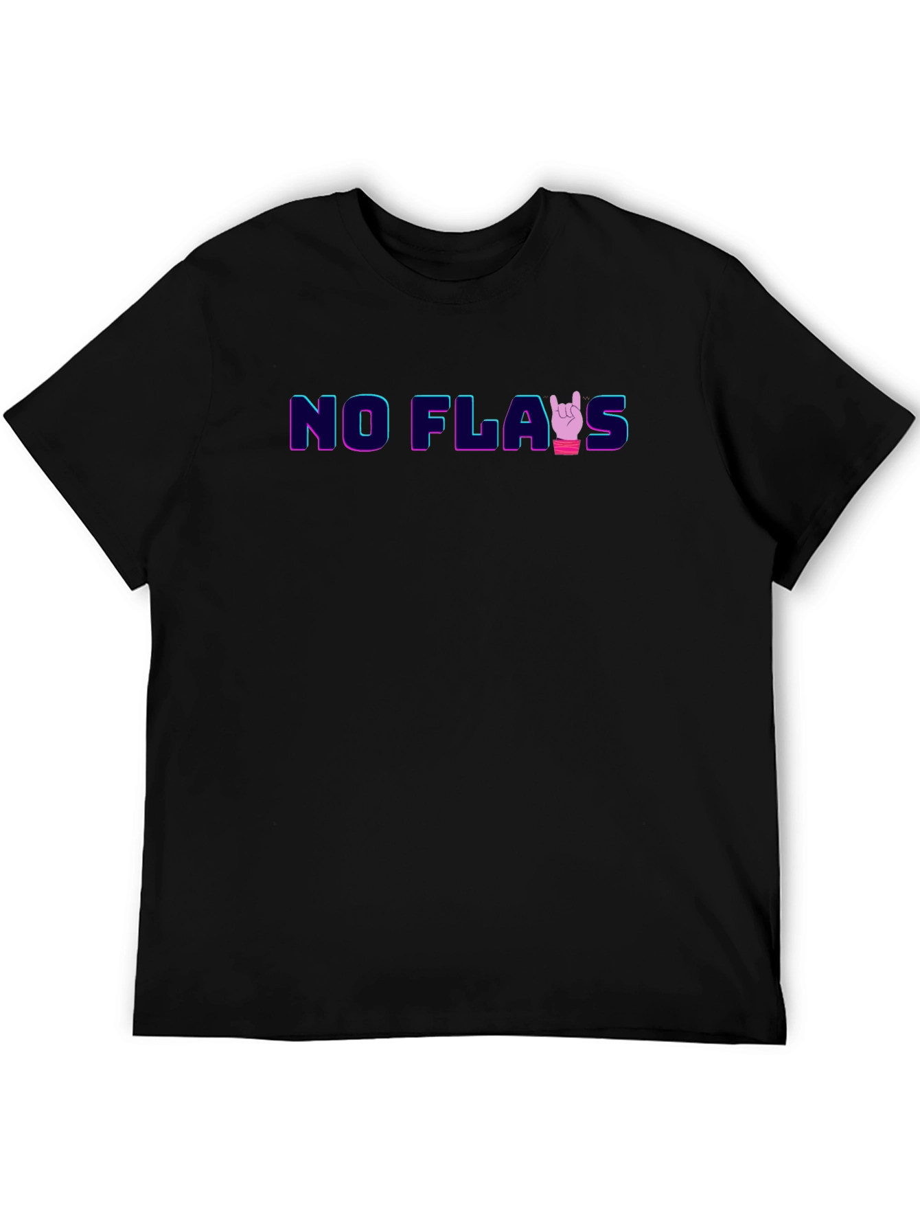 No Flaws Graphic T-Shirt - Mens Black Tee