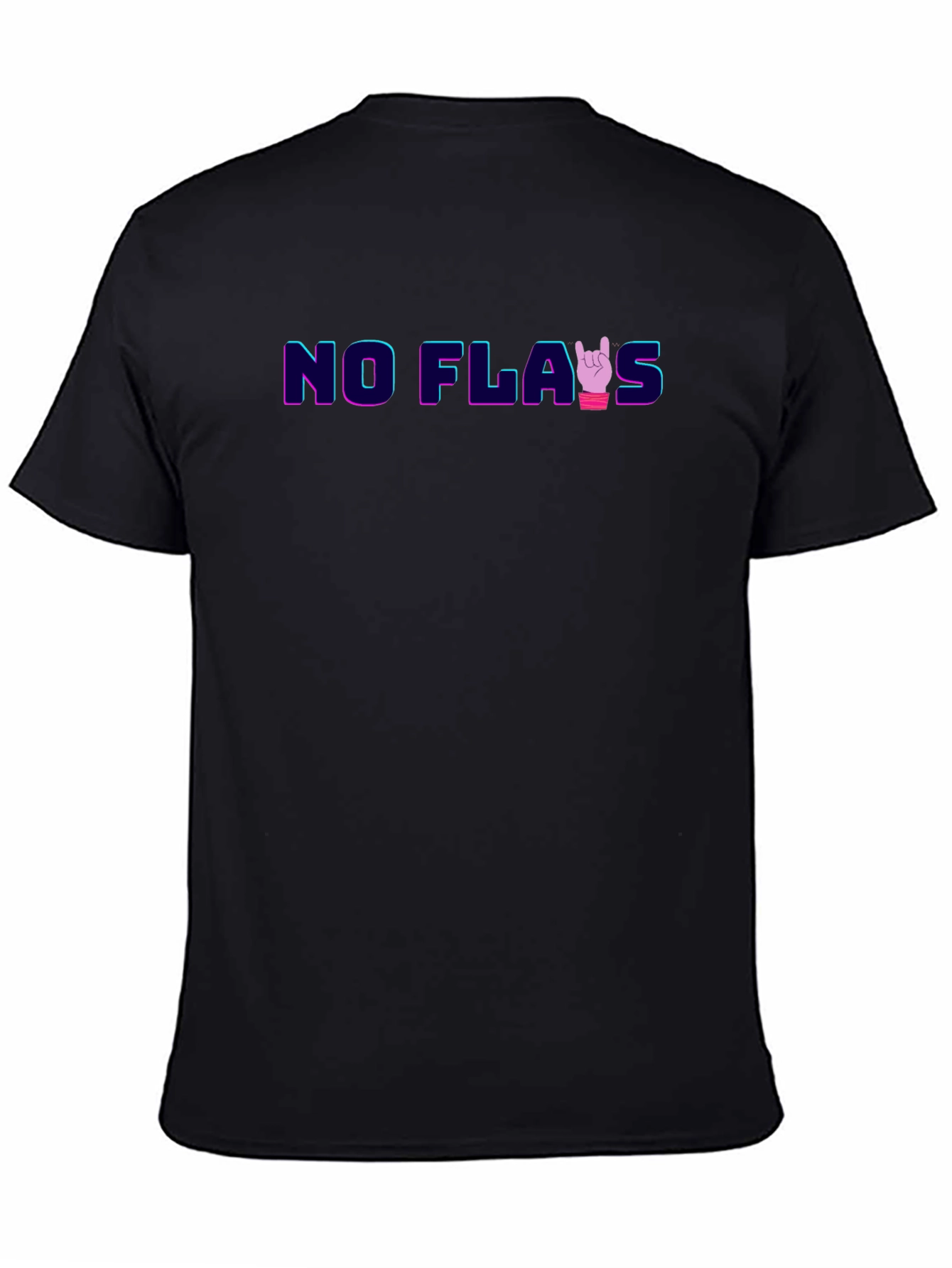 No Flaws Graphic T-Shirt - Mens Black Tee