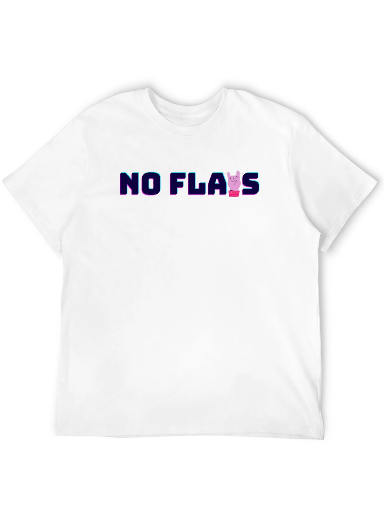 No Flaws Graphic T-Shirt - Mens Black Tee