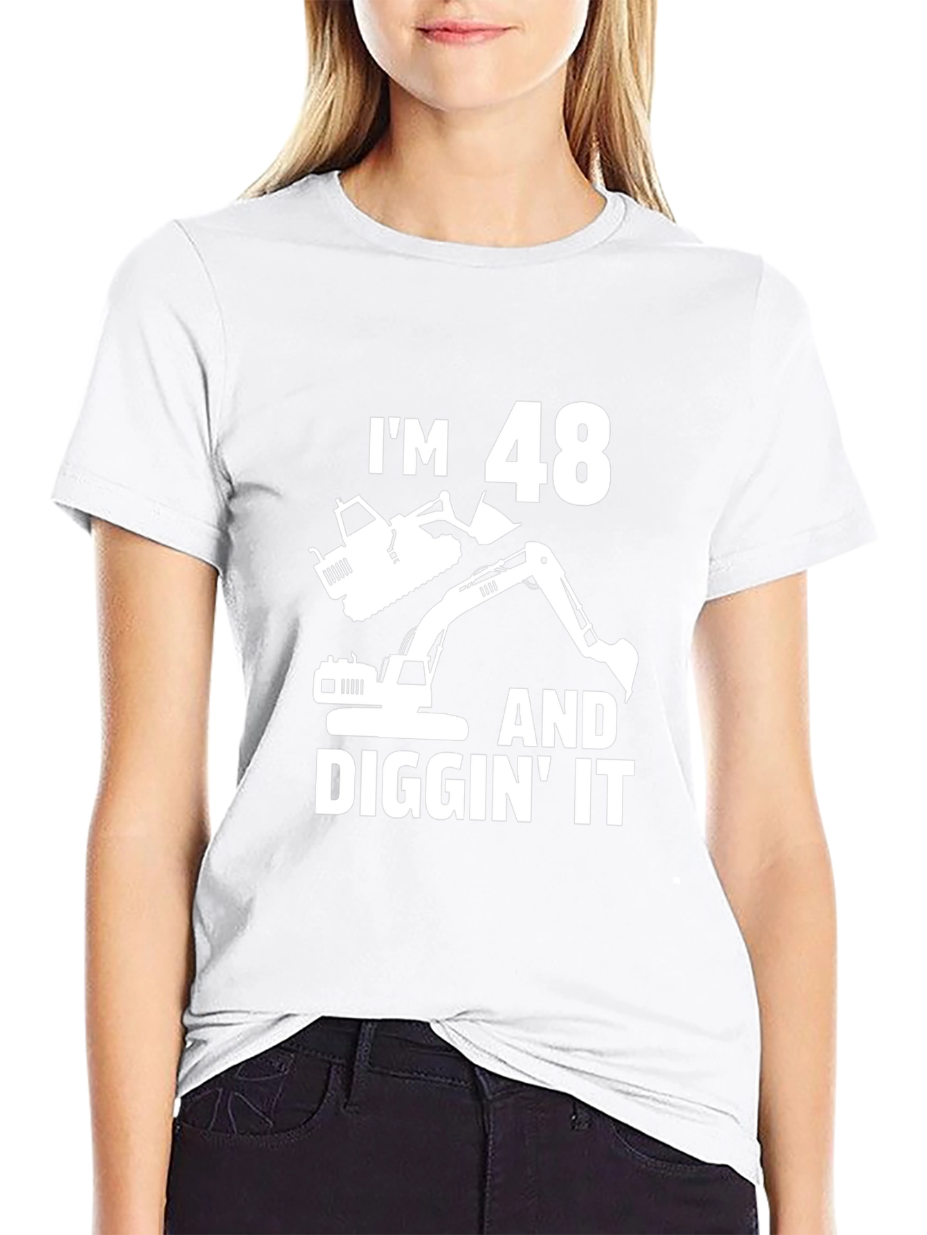 Im 48 and Diggin It Funny Birthday T-Shirt