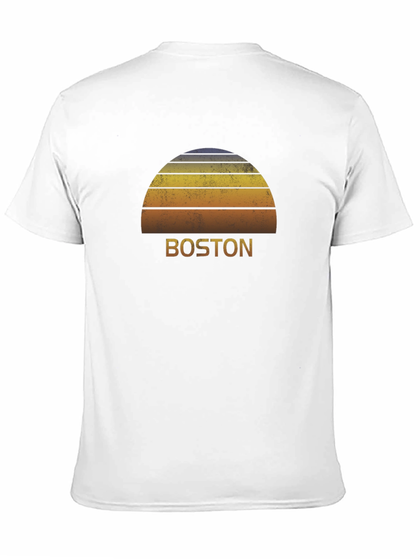 Retro Boston Sunset Graphic T-Shirt