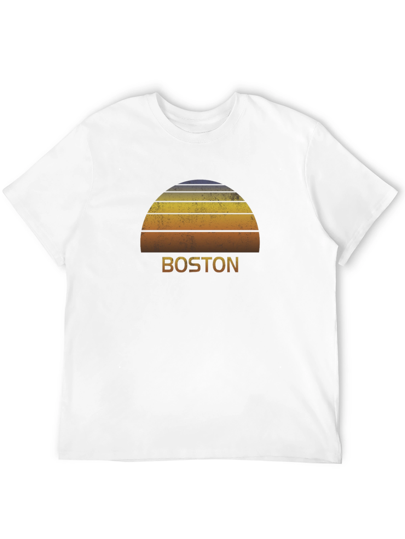 Retro Boston Sunset Graphic T-Shirt