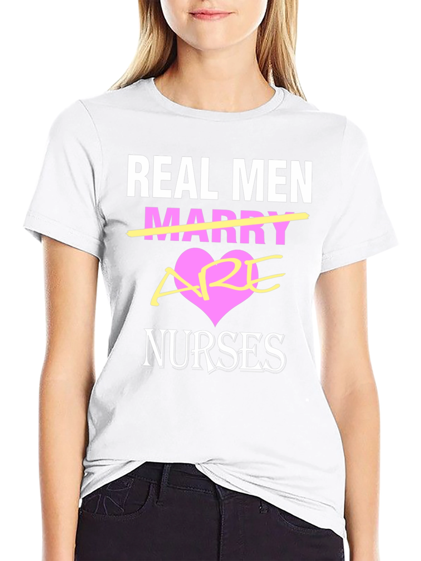 Real Men Are Nurses T-Shirt - Black Graphic Tee
