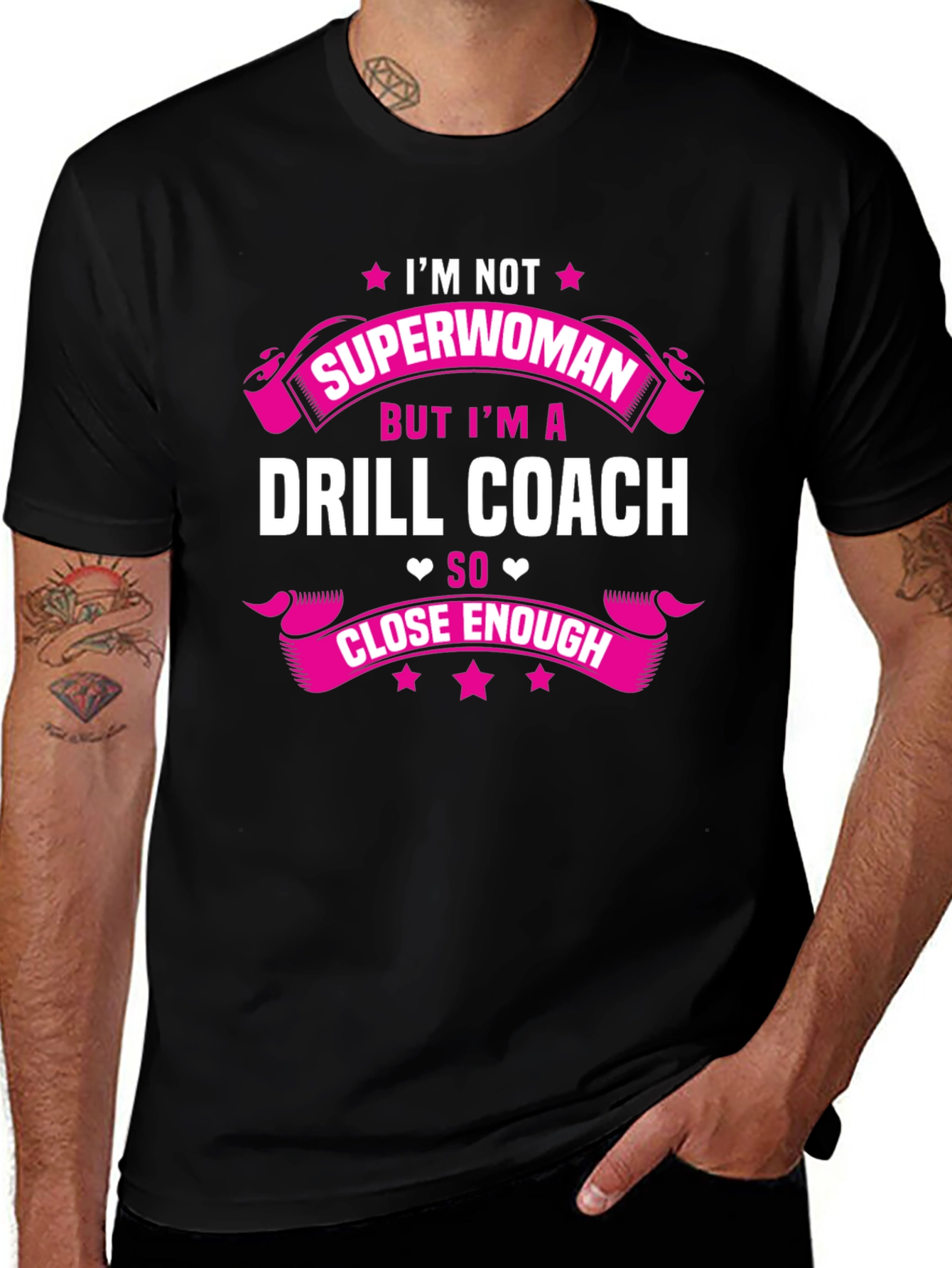 Drill Coach Superwoman Graphic T-Shirt