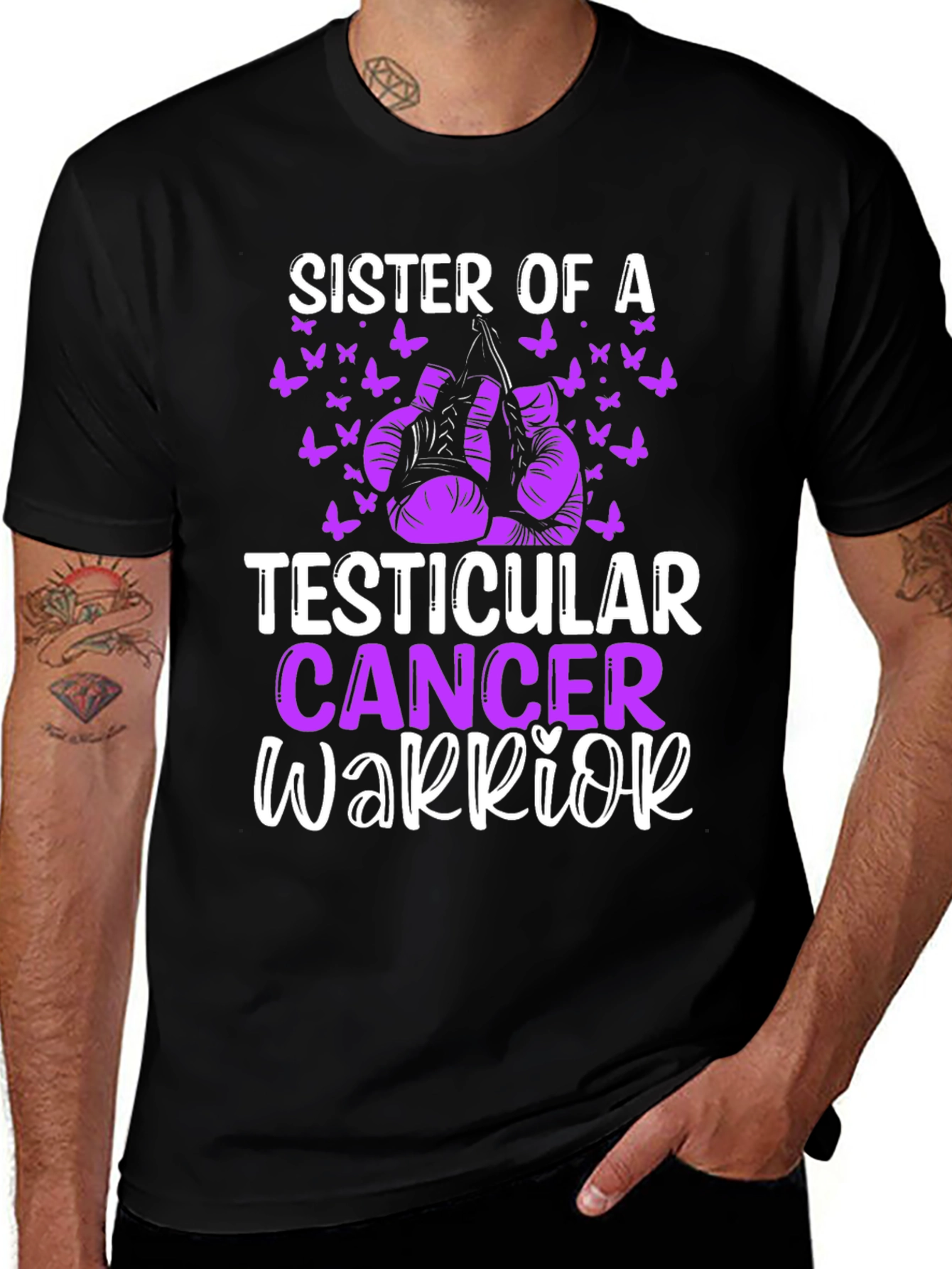 Sister of a Testicular Cancer Warrior T-Shirt