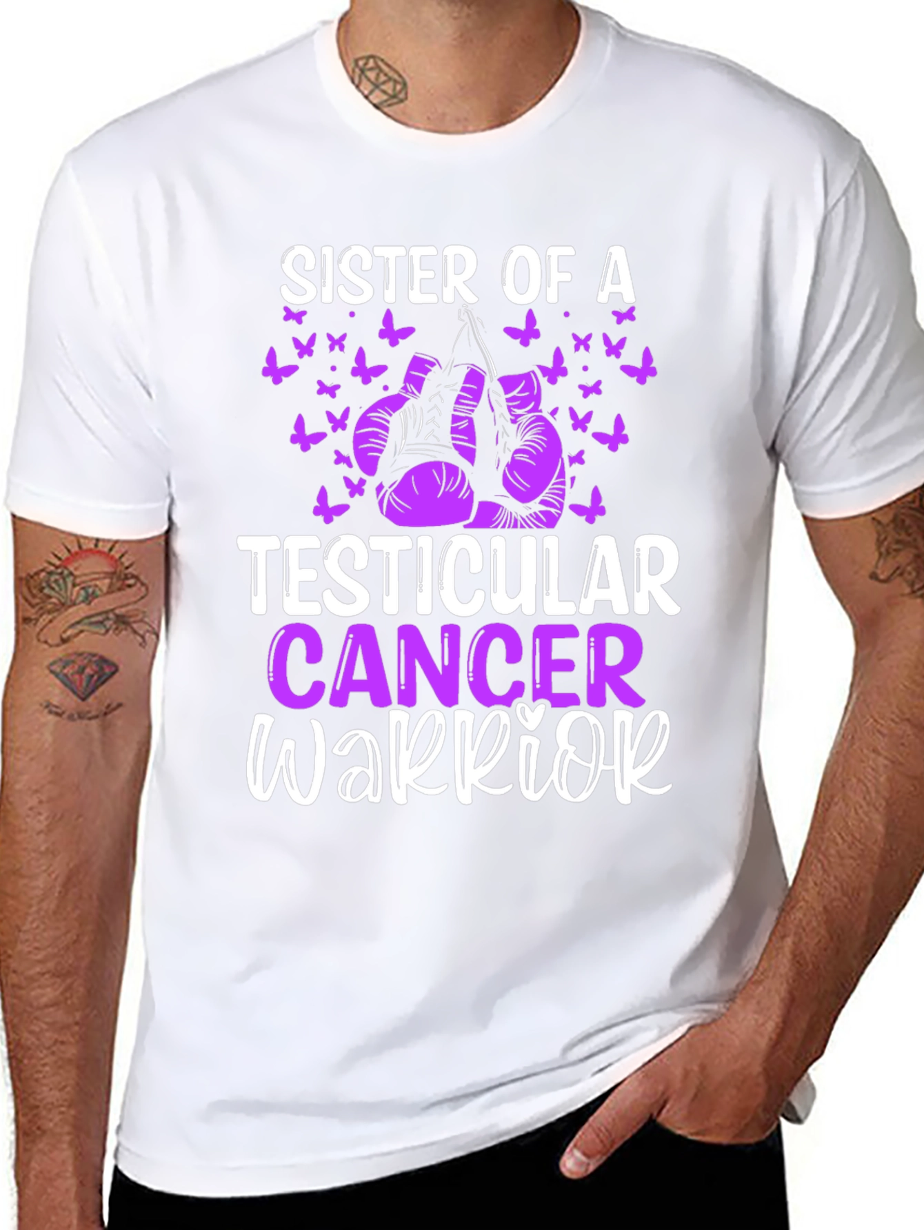 Sister of a Testicular Cancer Warrior T-Shirt