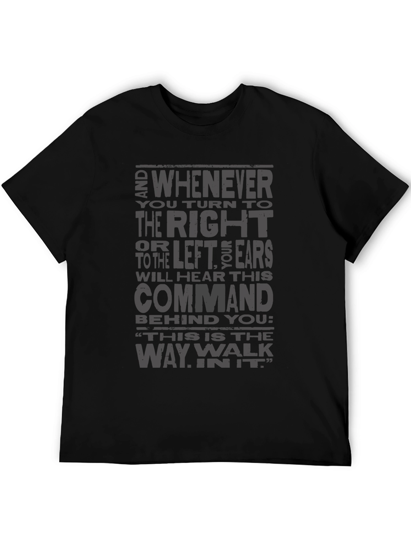 Mens Black Short Sleeve Graphic Tee
