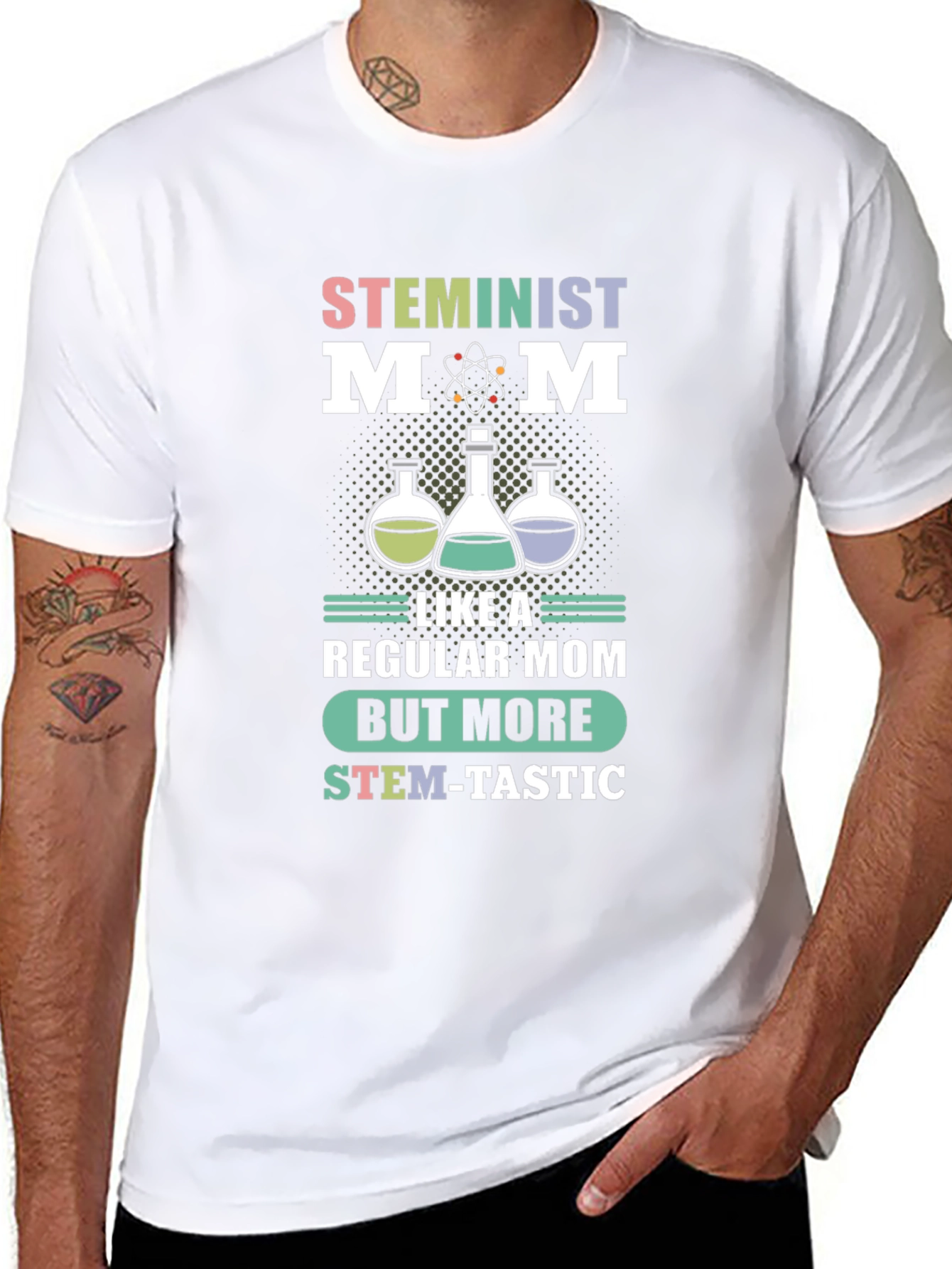 STEMinist Mom T-Shirt: Science Teacher Gift