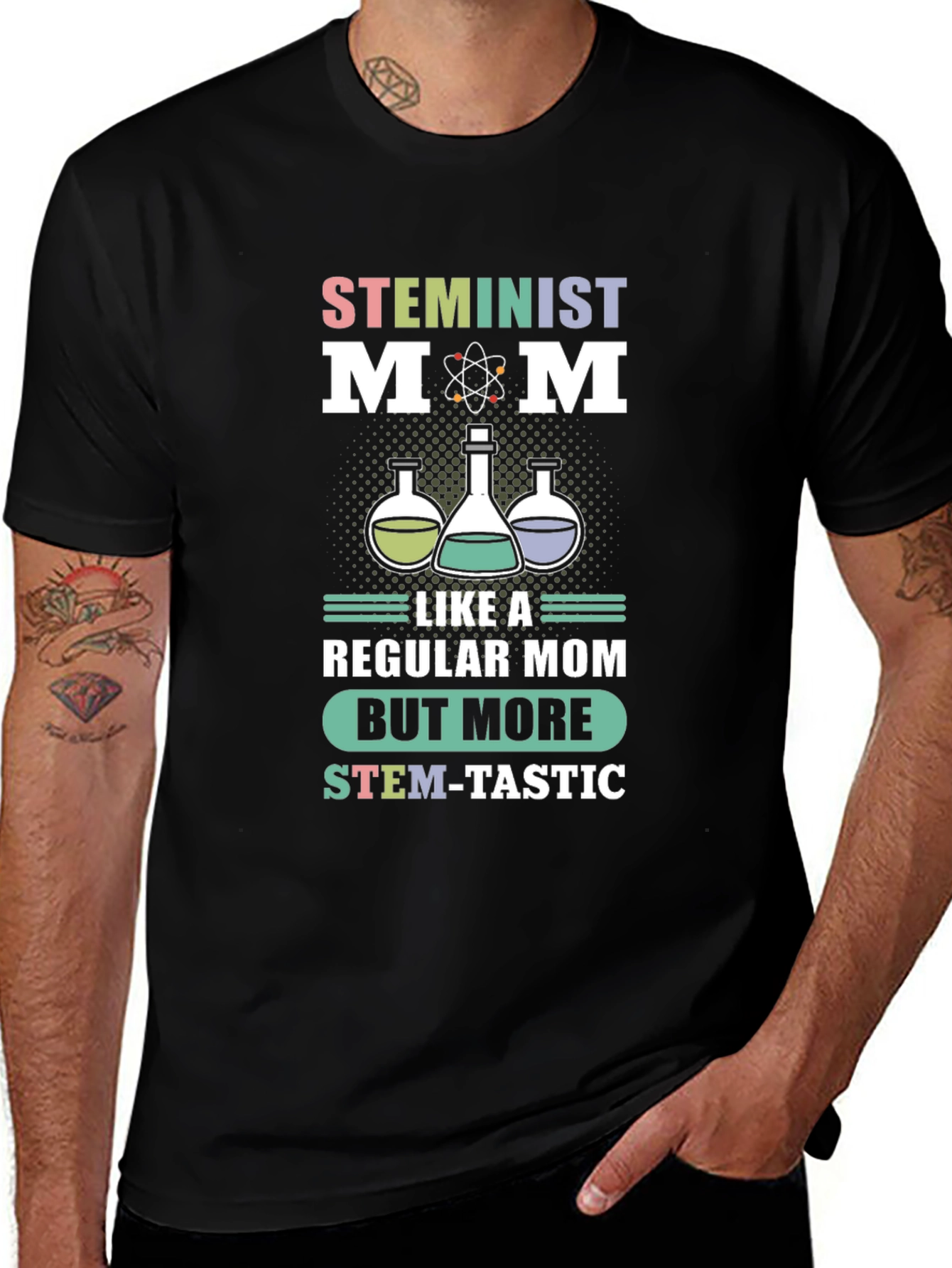 STEMinist Mom T-Shirt: Science Teacher Gift
