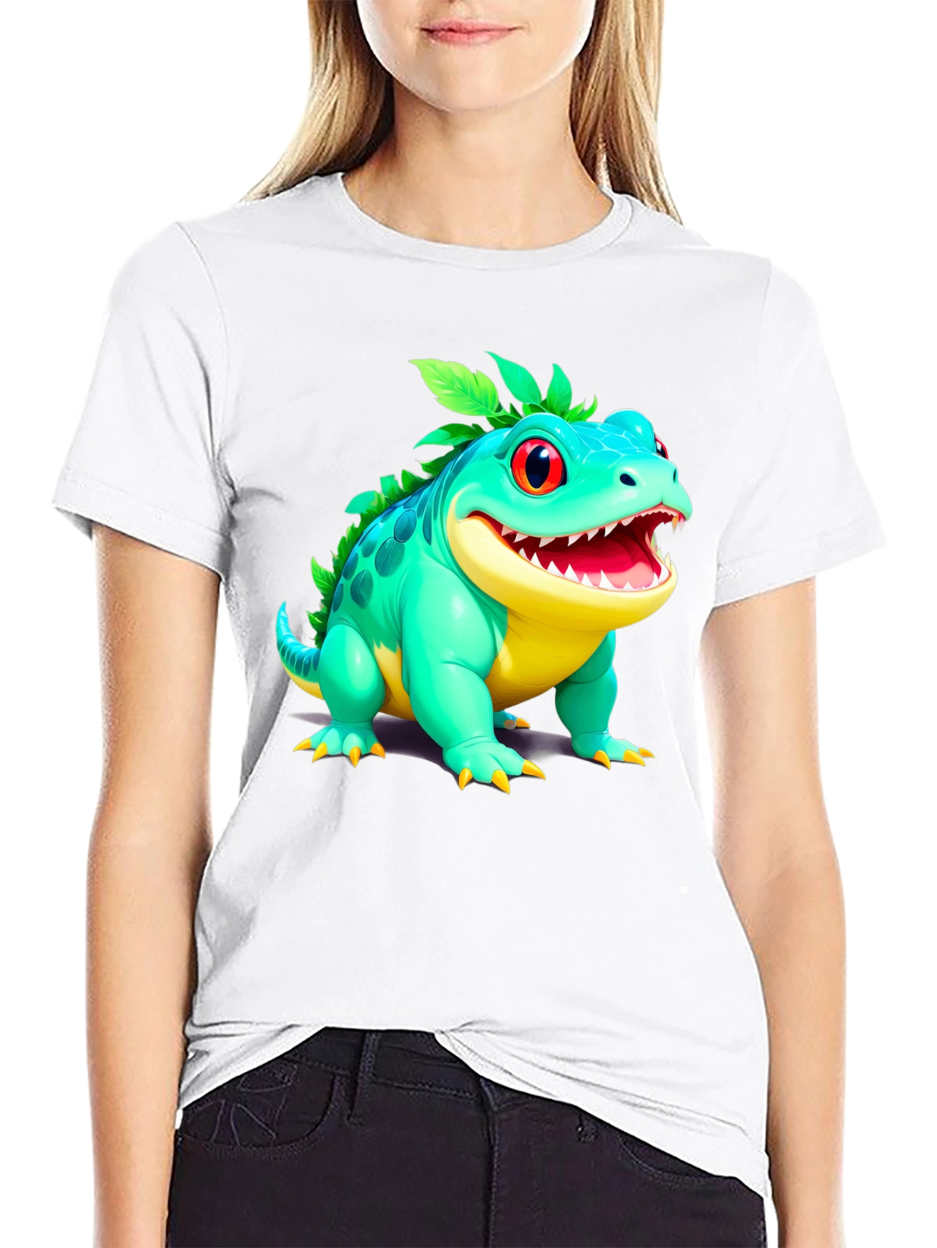Cartoon Lizard Graphic Tee