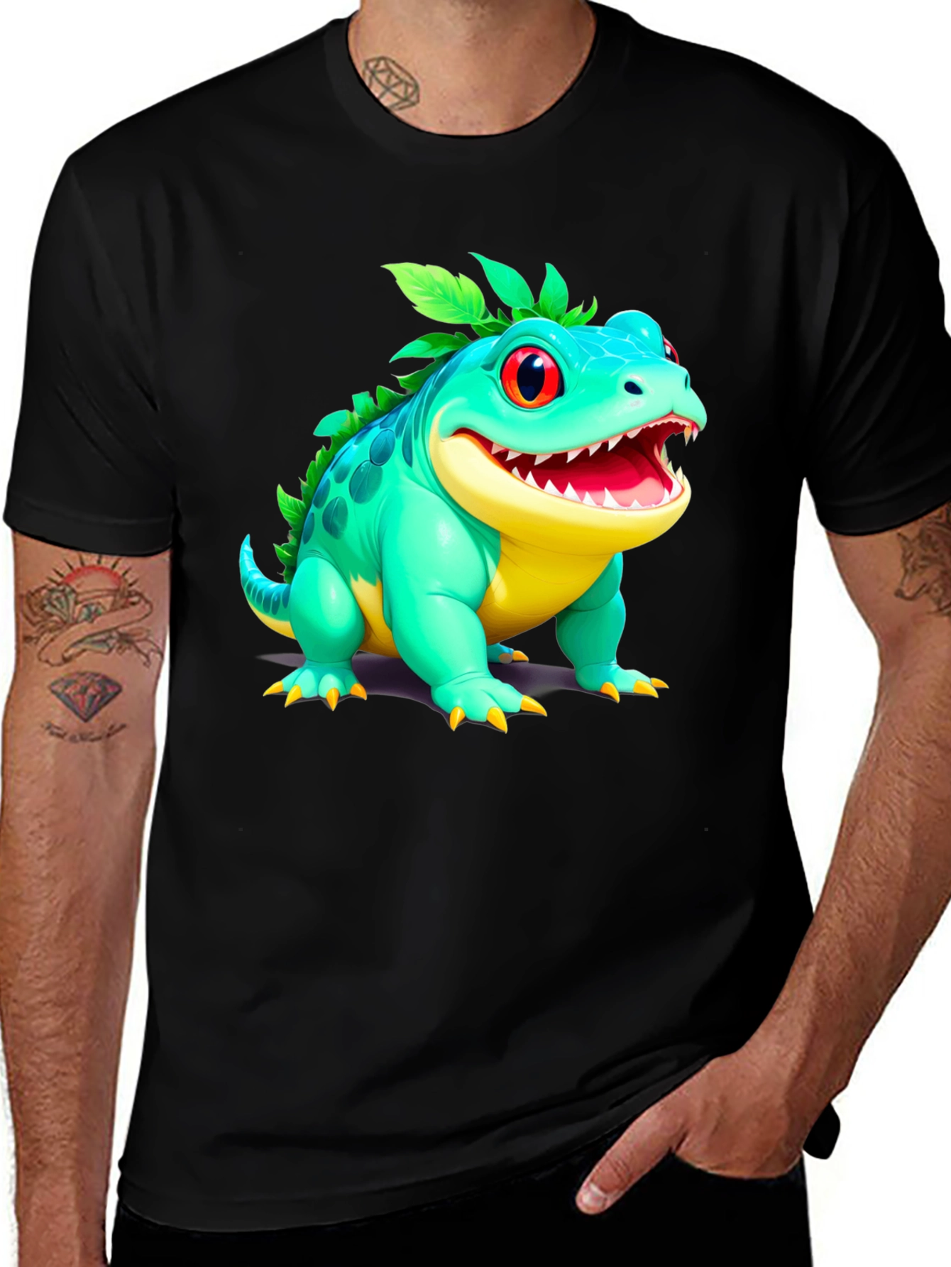 Cartoon Lizard Graphic Tee
