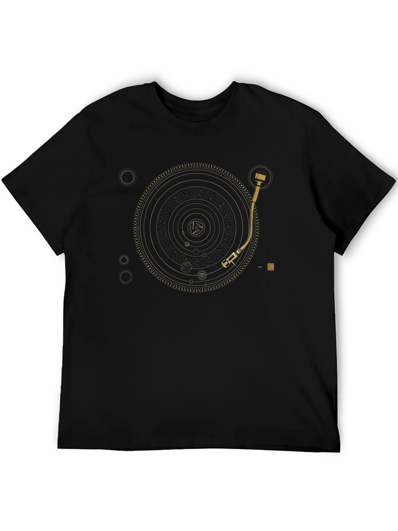 DJ Turntable Graphic T-Shirt - Black
