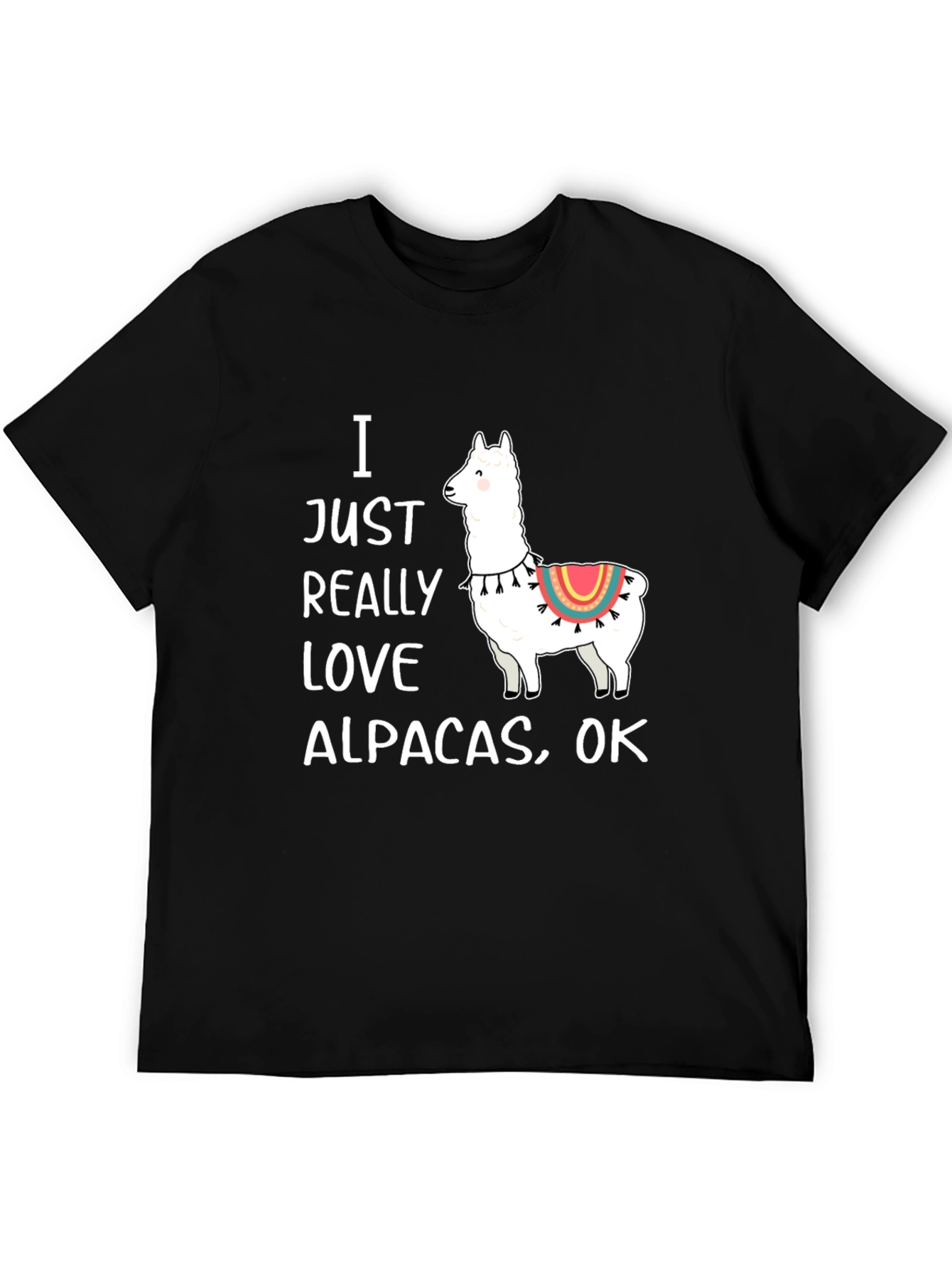 I Love Alpacas Graphic T-Shirt -  Funny Alpaca Tee
