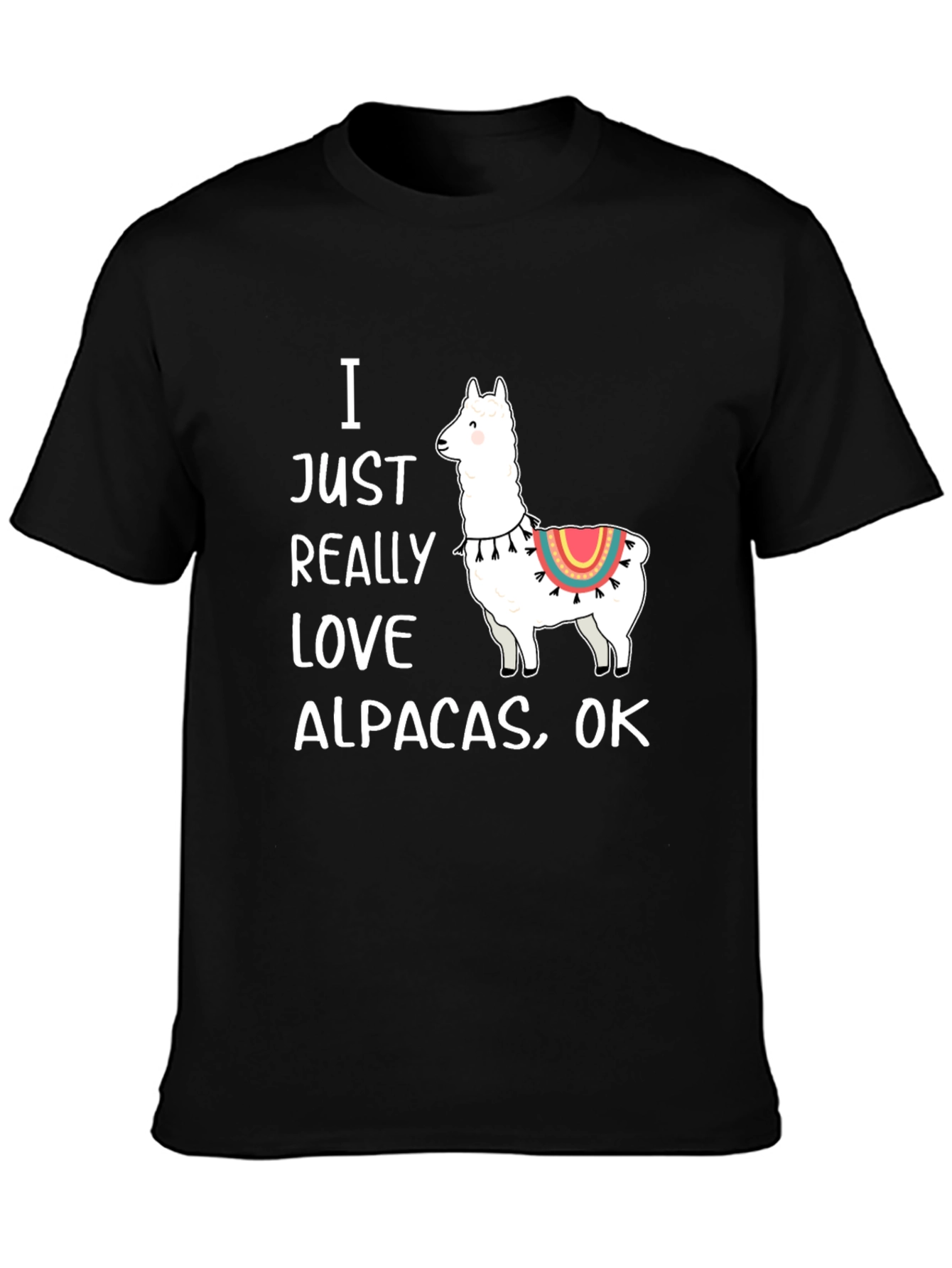 I Love Alpacas Graphic T-Shirt -  Funny Alpaca Tee